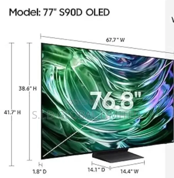 Experience True To Life Visuals On Samsung Oled 77" Smart Tv