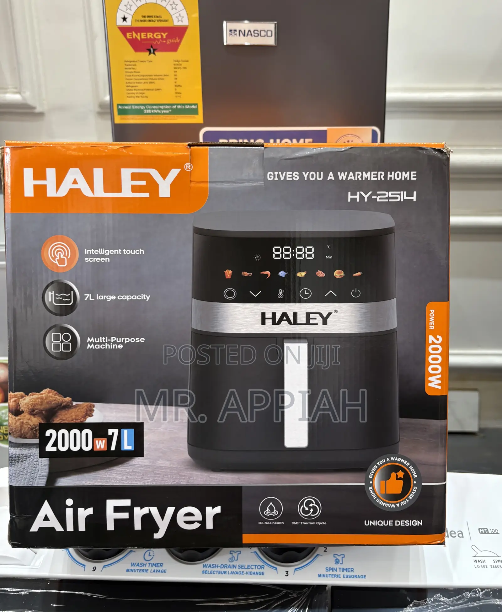 Quality Yet Affordable Haley-Hy-2514 7liters Air Fryer(2000watt)