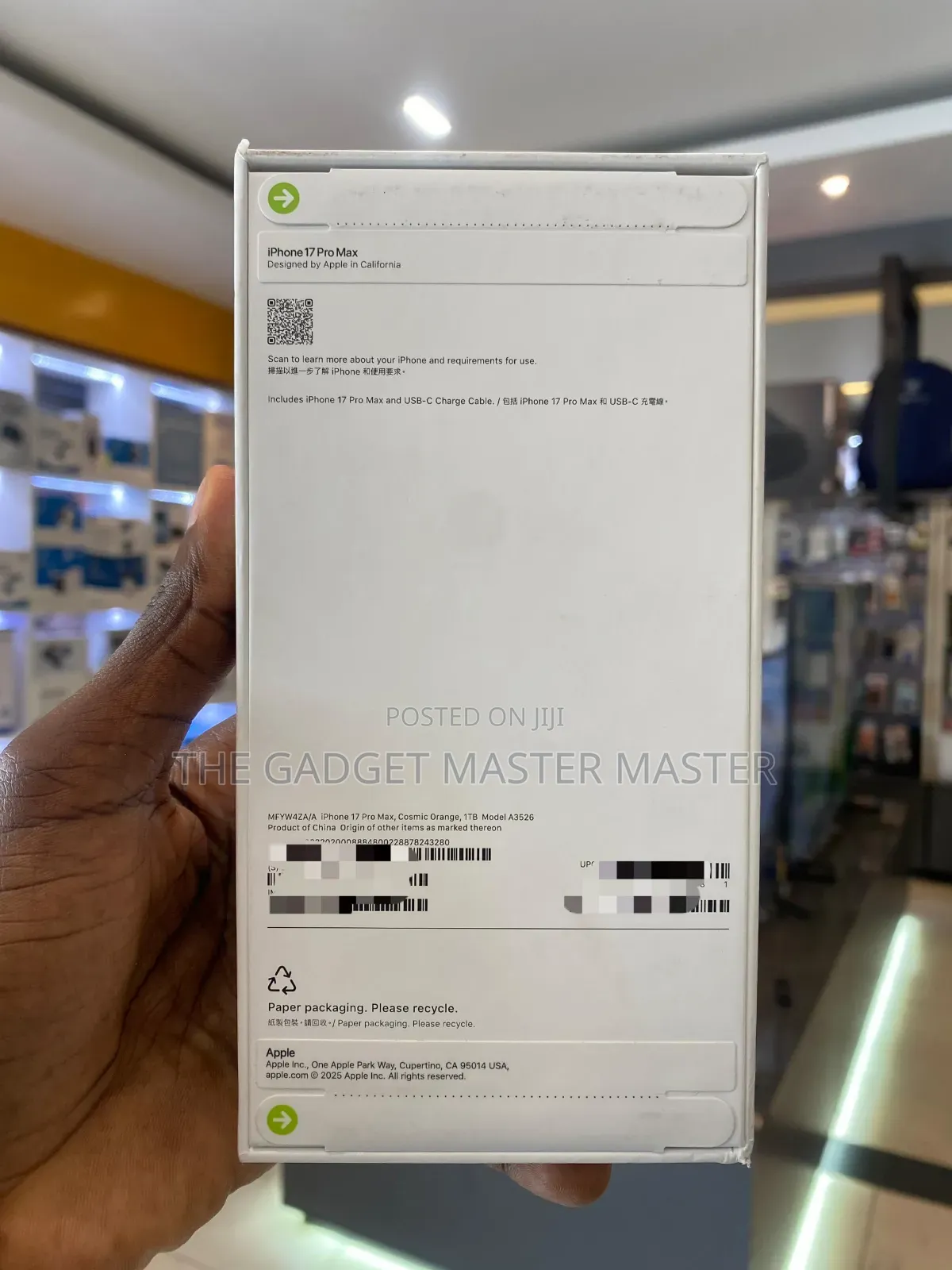 New Apple iPhone 17 Pro Max 1 TB Orange