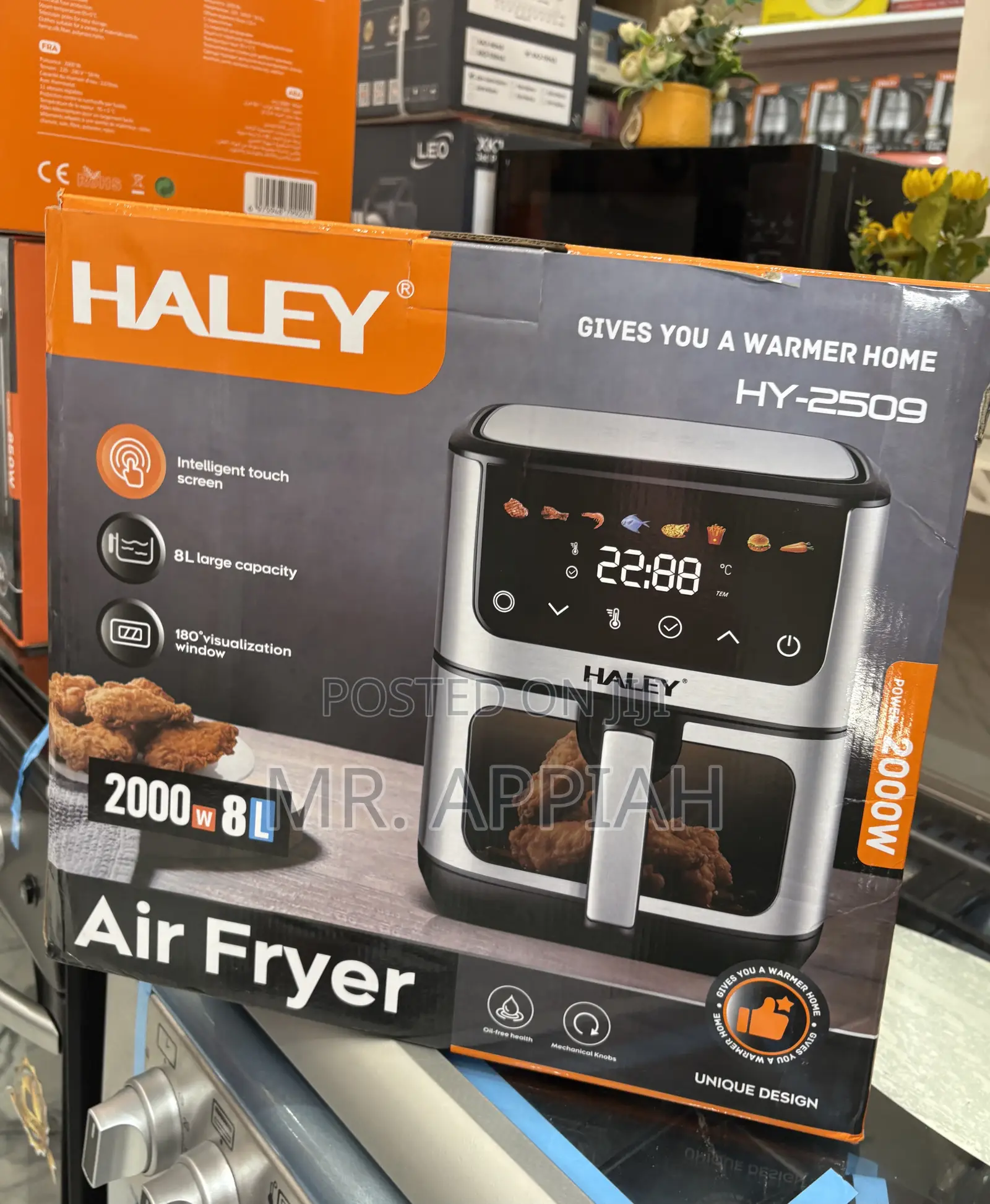 Affordable Haley-Hy-2509 2000watt Electric Air Fryer(8 Liters)