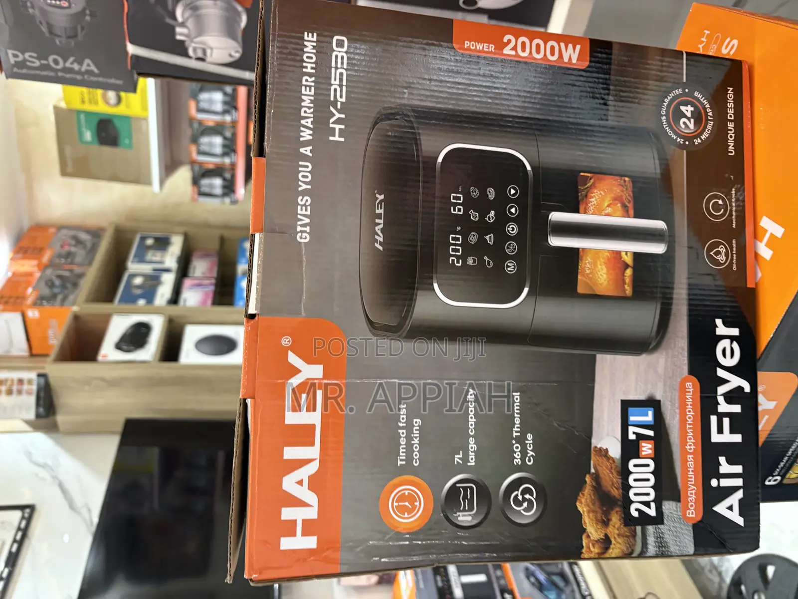 Fresh in Box Haley-Hy-2530 2000watt Electric Air Fryer(Black).