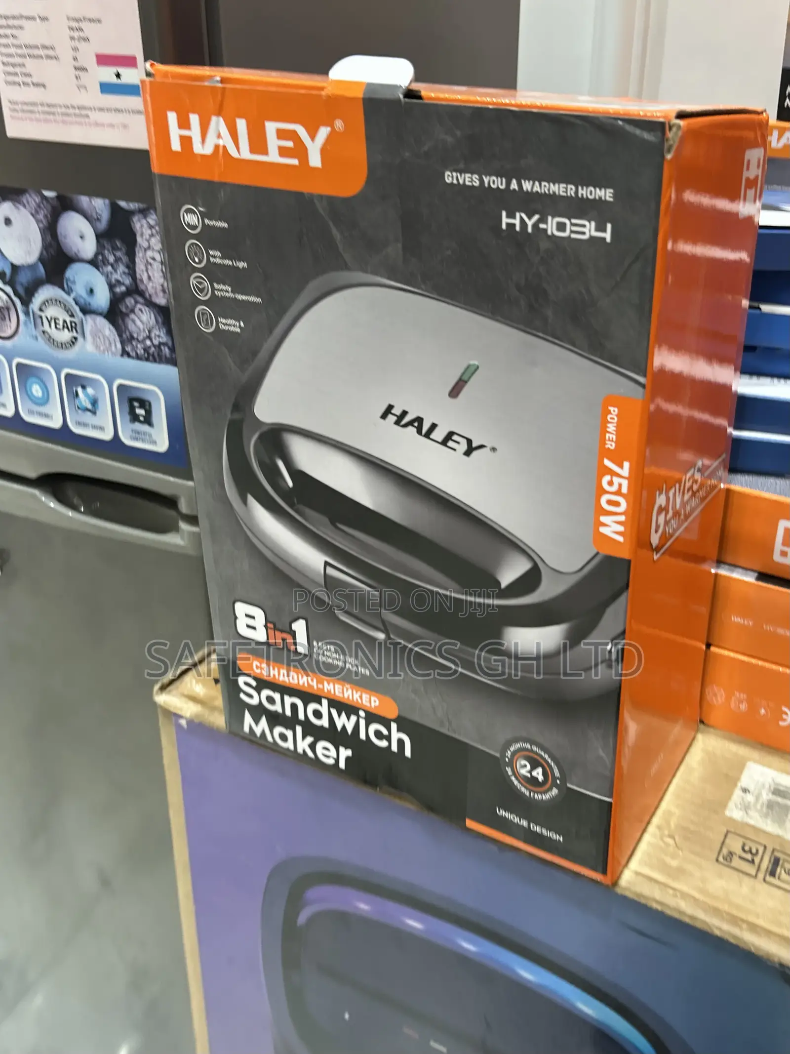 Correct New Haley Hy-1034 Sandwich Maker 750 Watts 8 in 1