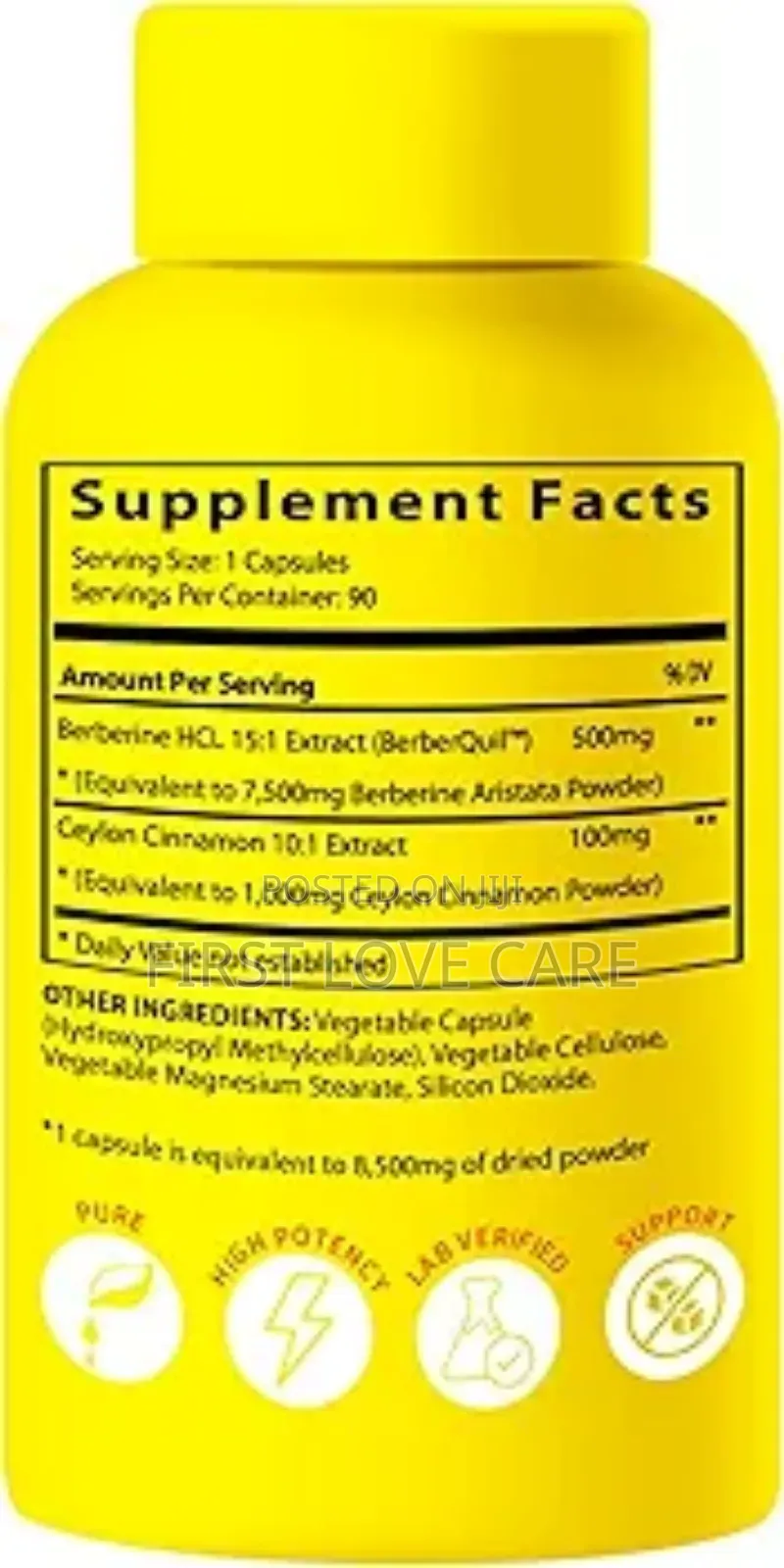 Bioimmune Berberine 15x Potency 8,500mg + Ceylon Cinnamon