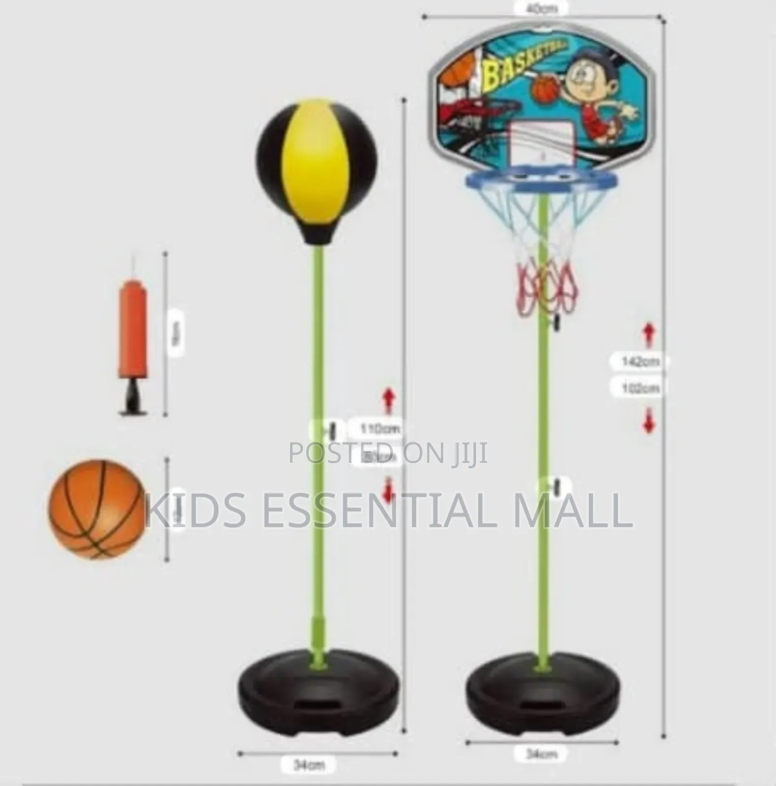 2in 1 Basketball and Boxing Set for Kids
