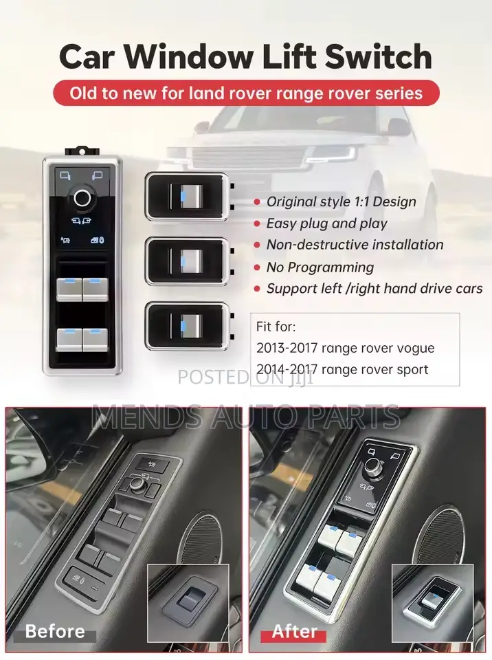 Electric Window Switch Lifting Control Lcd , Suitable For Range Rover
