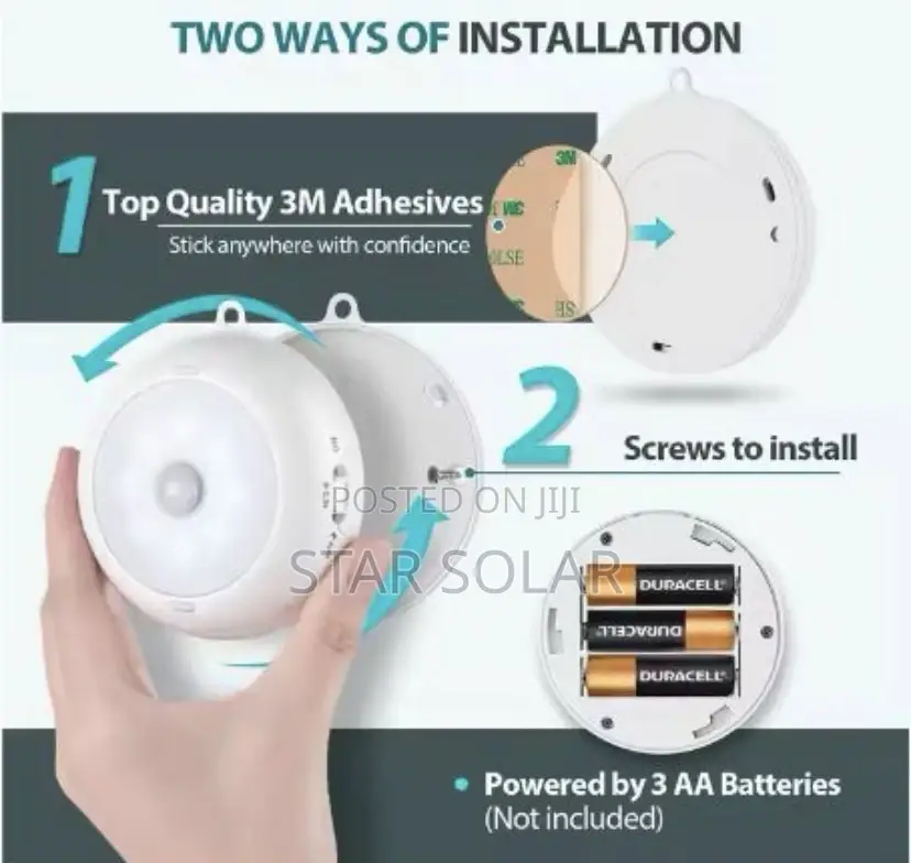 6pcs Under Cabinet Motion Sensor Light