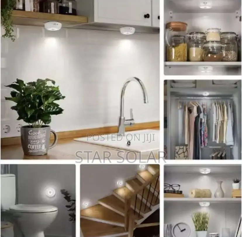 6pcs Under Cabinet Motion Sensor Light