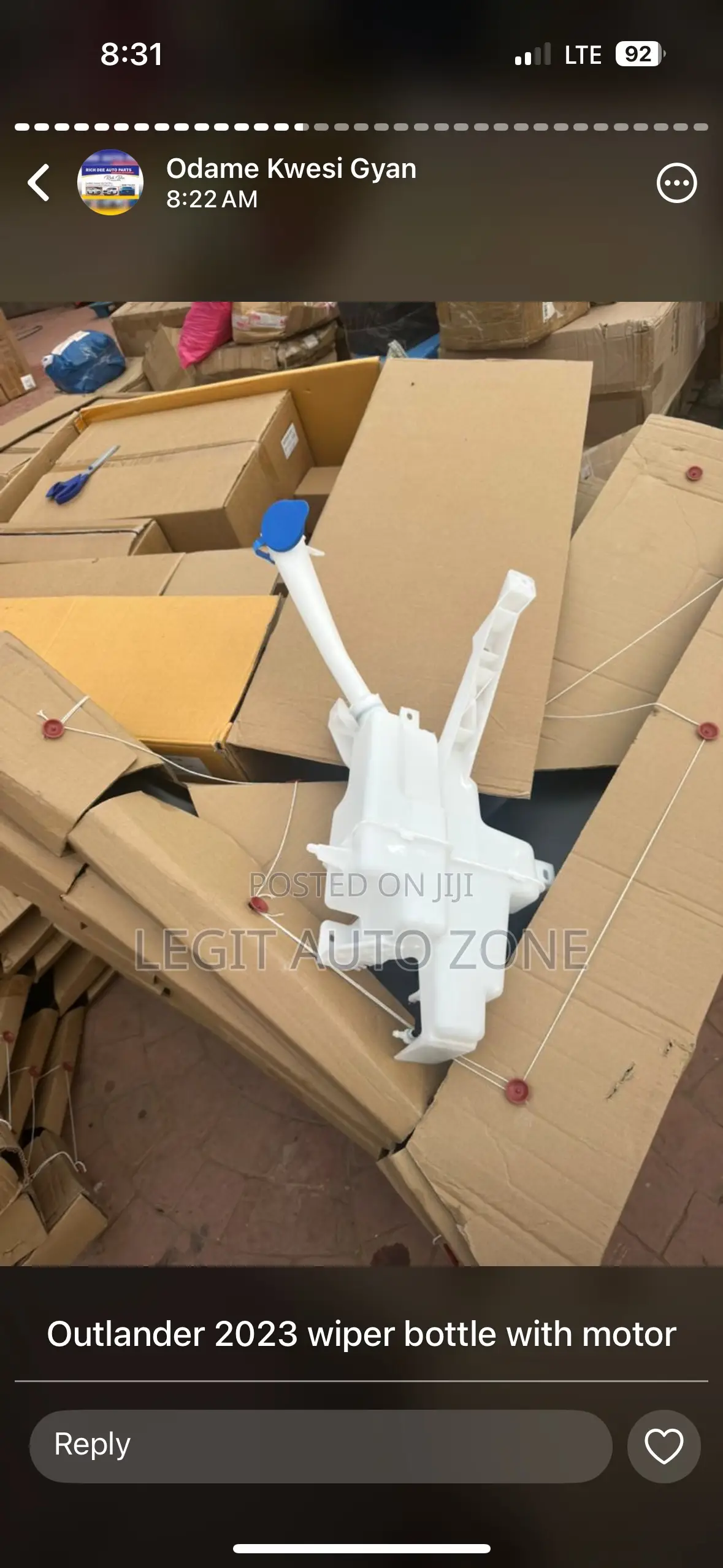 Mitsubishi Outlander 2022,2023,2024,Wiper Bottle Available
