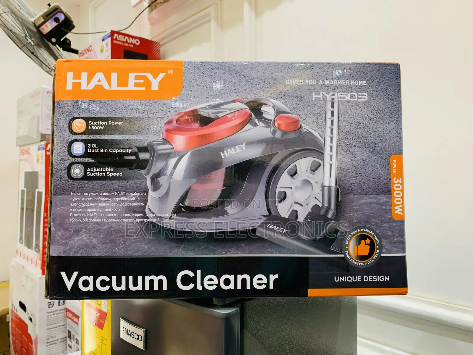 Haley-Hy-1503 Halley Vacuum 4.5 LTR 3000 Watt Red