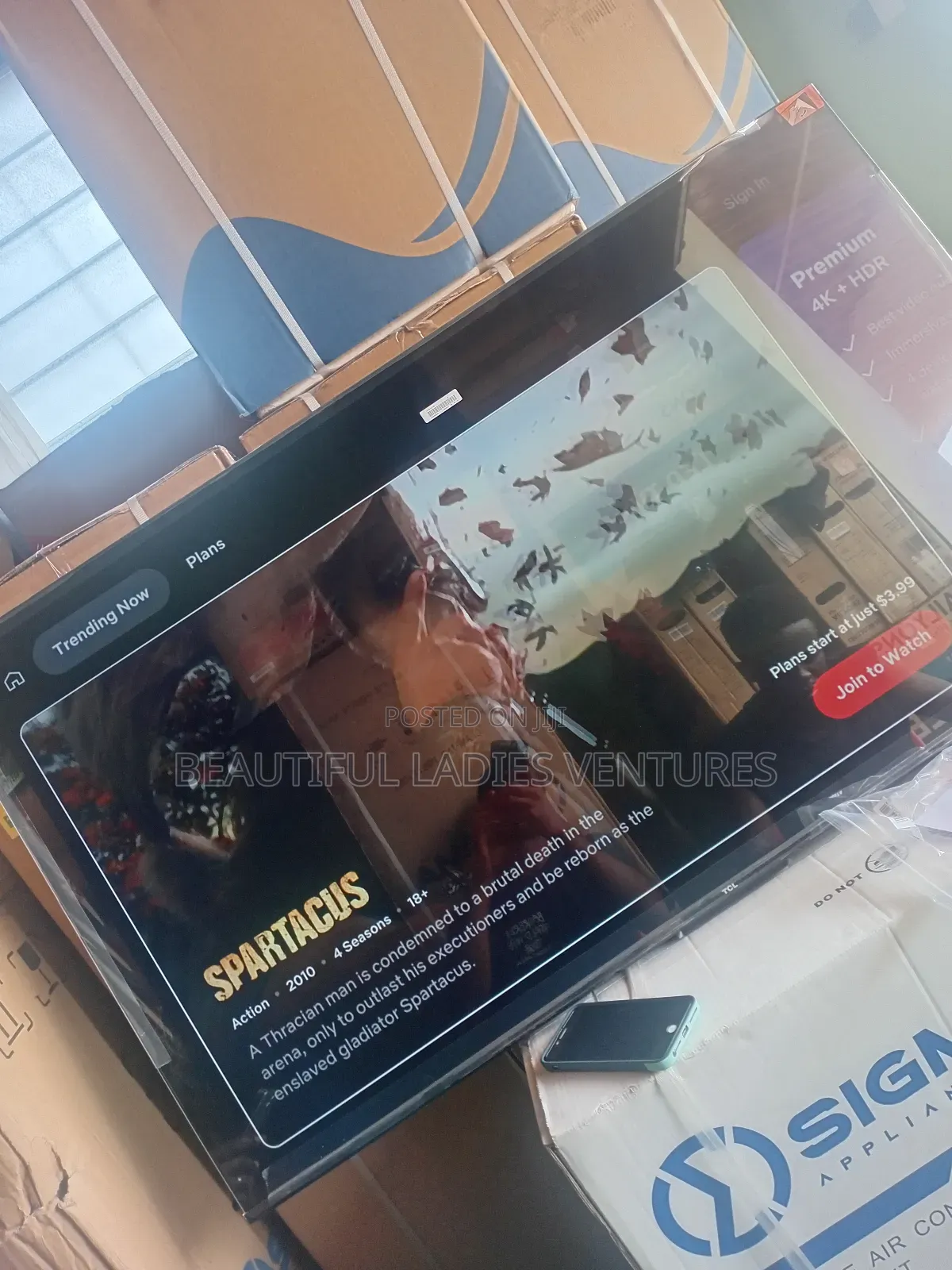 Well Made Up TCL 50inches Colossal Smart Critical Flash Tv