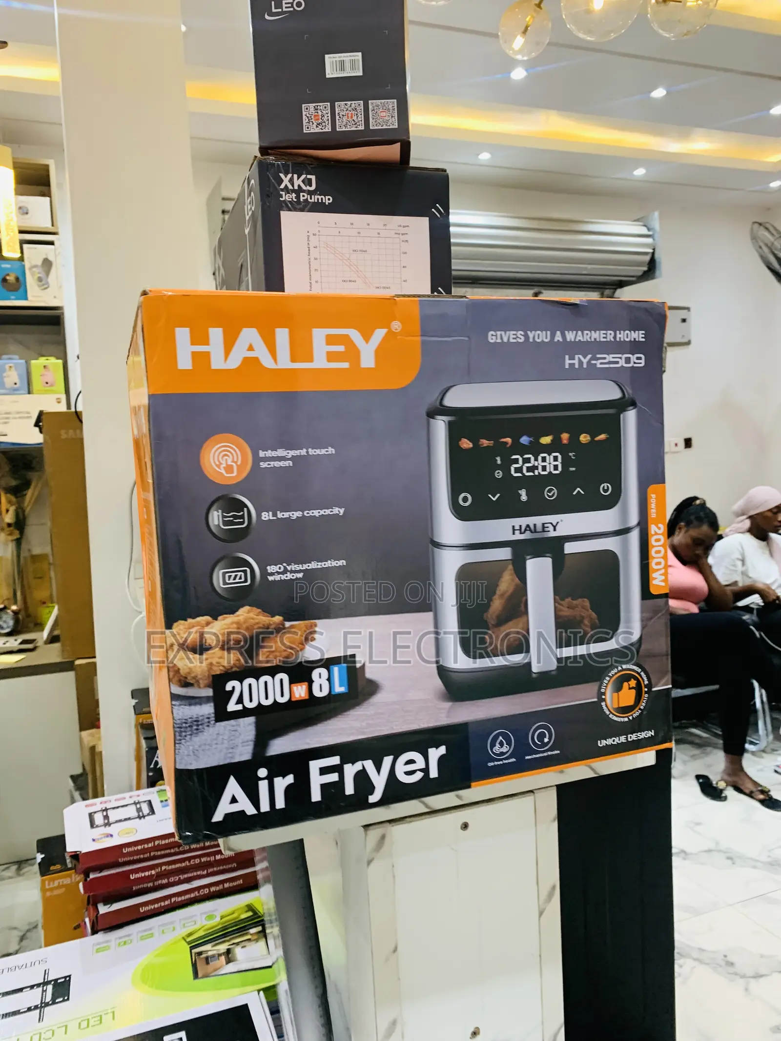 Highly Recommended Haley-Hy-2509 Haley Air Fryer Maker 7ltr 3000watt