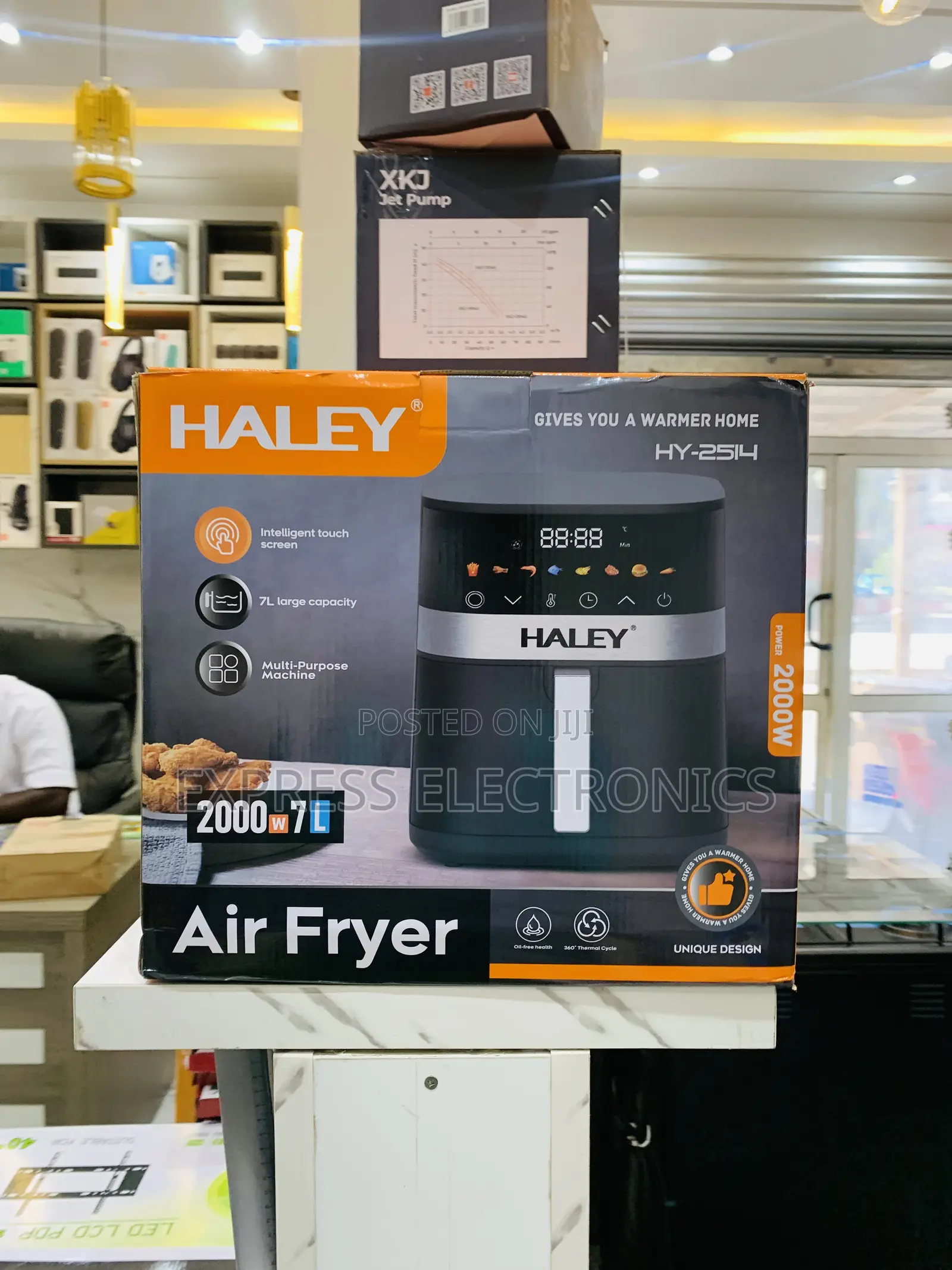 Haley-Hy-2514 Haley Air Fryer Maker 7ltr 2000watt