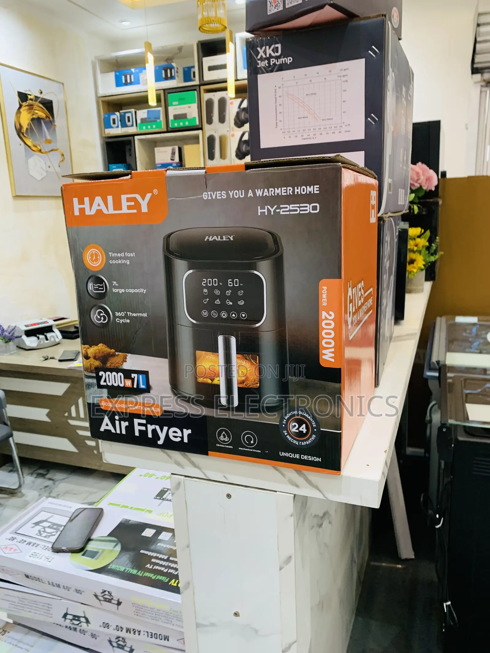 Haley-Hy-2530 Haley Air Fryer Maker 7ltr 2000watt