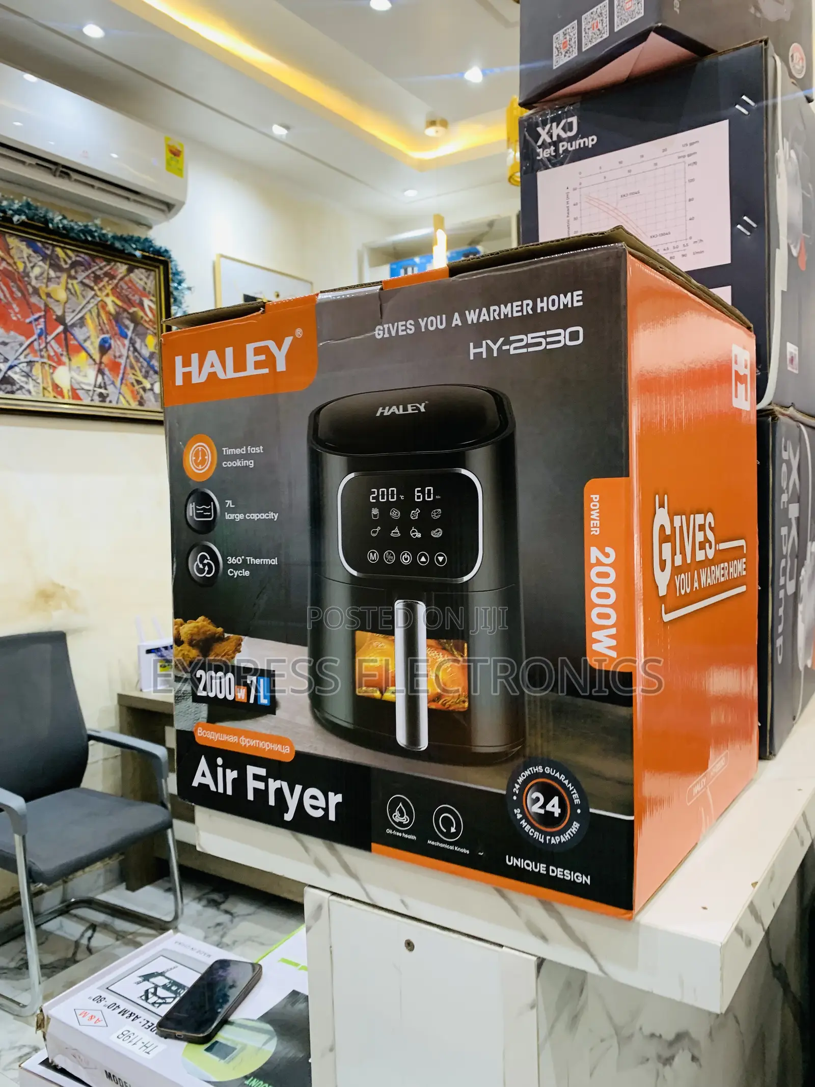 Call and Order for Haley-Hy-2530 Haley Air Fryer Maker 7ltr 2000watt