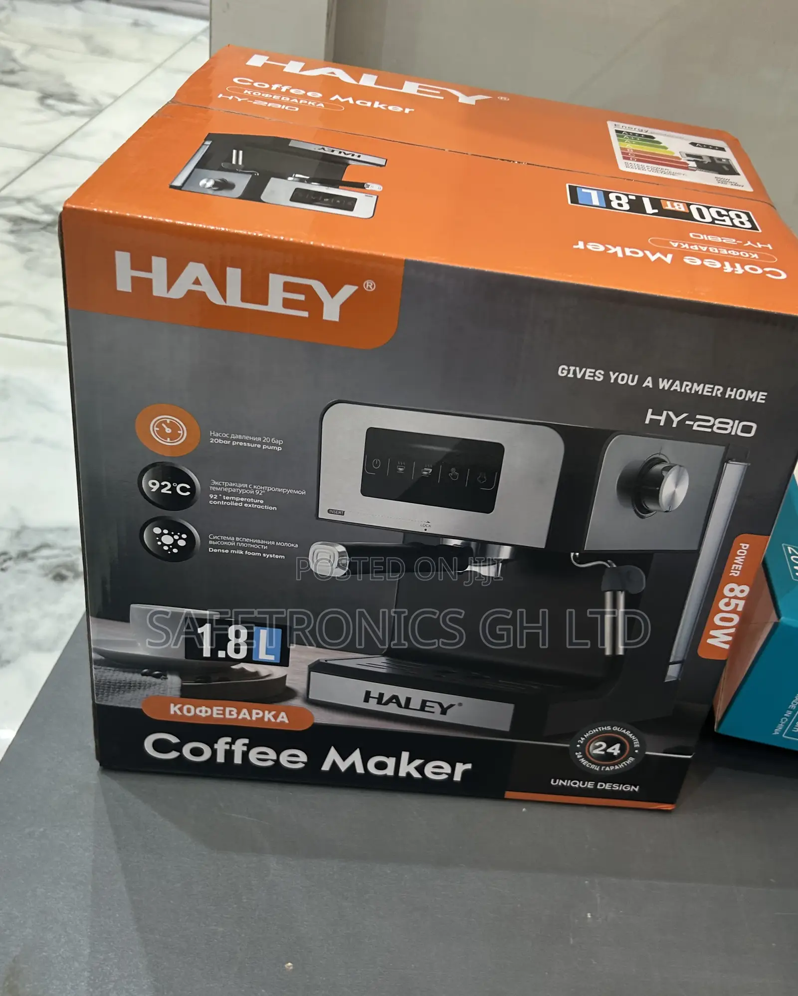 Lovely New 850 Watts Haley Hy-2810 1.8 Liters Coffe Machine