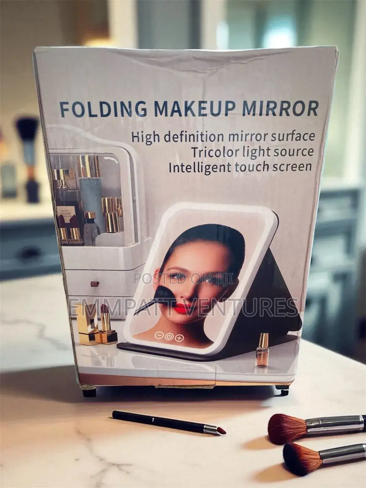 Rechargeable Camping Mirror With Led Light