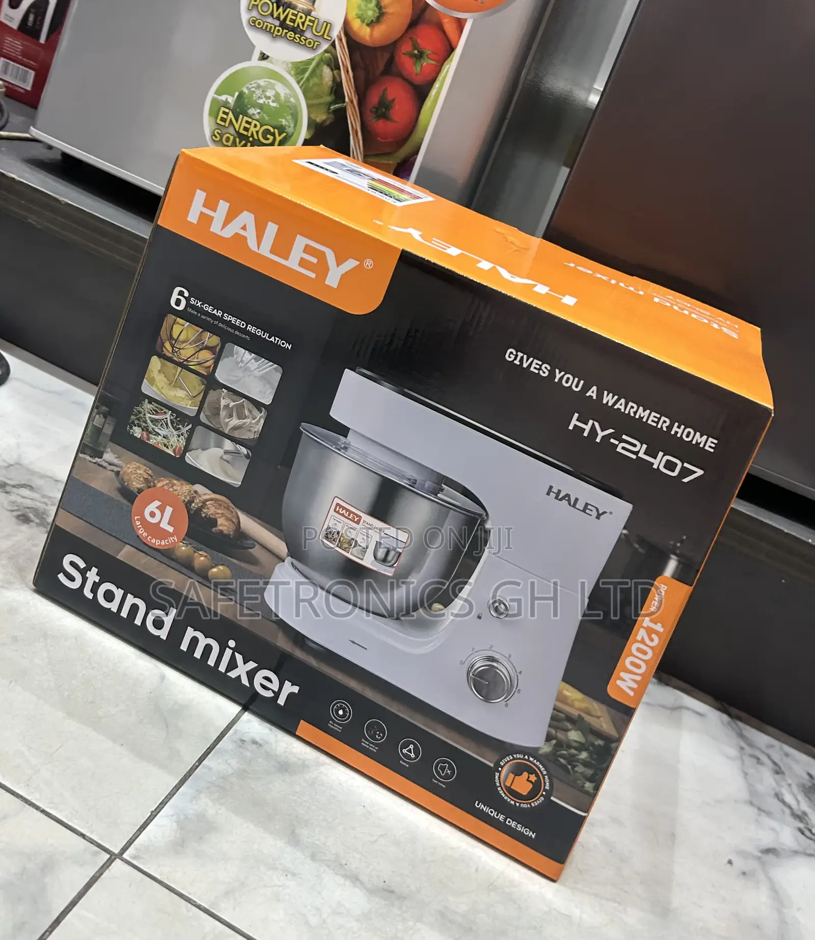 High Quality 6l Electric Hy-2407 Haley** Stand Mixer 1200 Watts