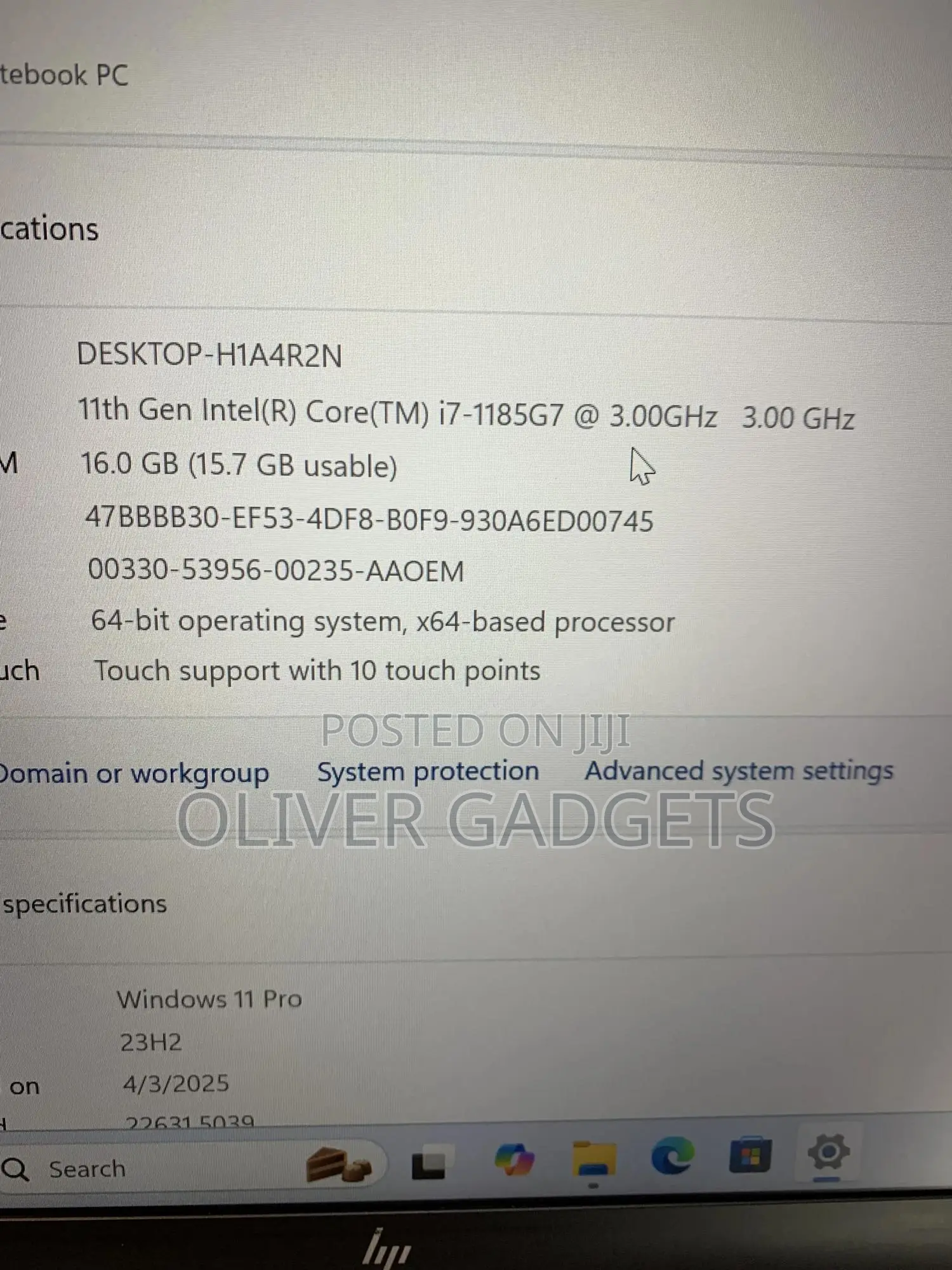 Laptop HP EliteBook 840 G8 16GB Intel Core i7 SSD 256GB