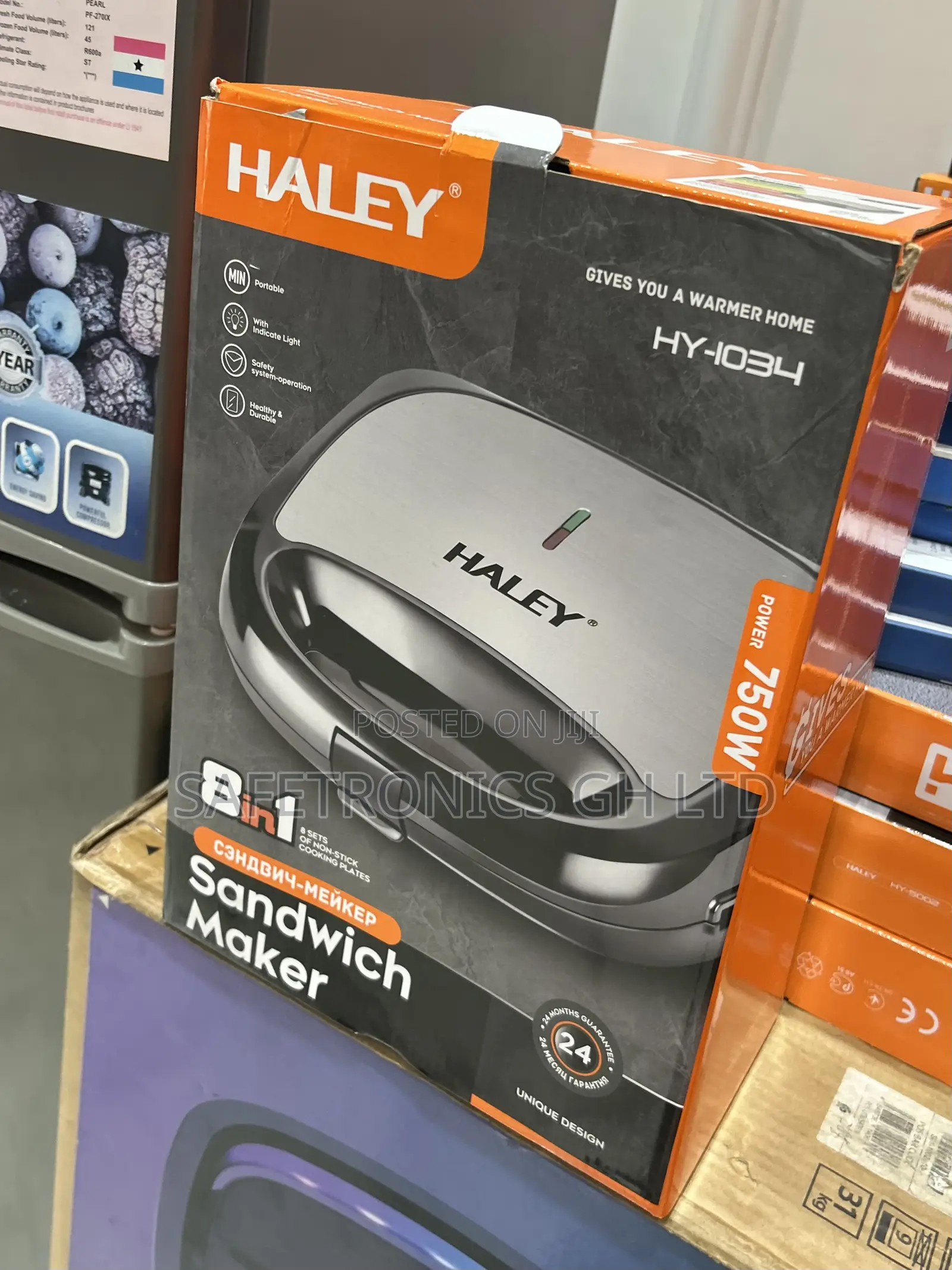 Fast Lastest Haley Hy-1034 Sandwich Maker Electric 750wattts 8 in 1