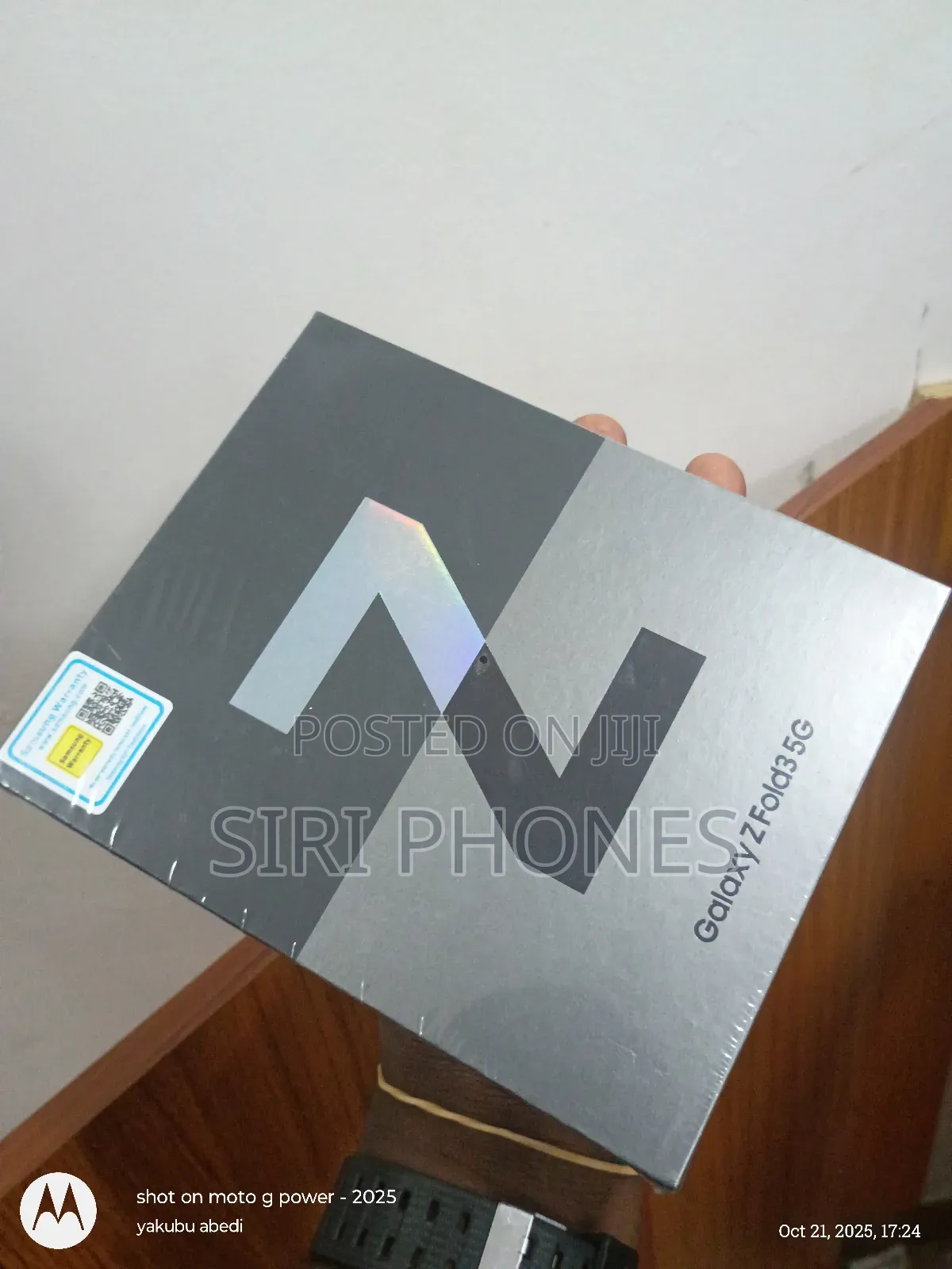 New Samsung Galaxy Z Fold 3 256 GB Black
