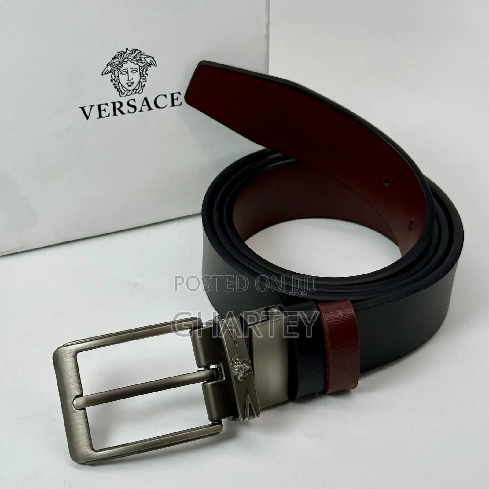 Reversible Men’S Simple Buckle Belt
