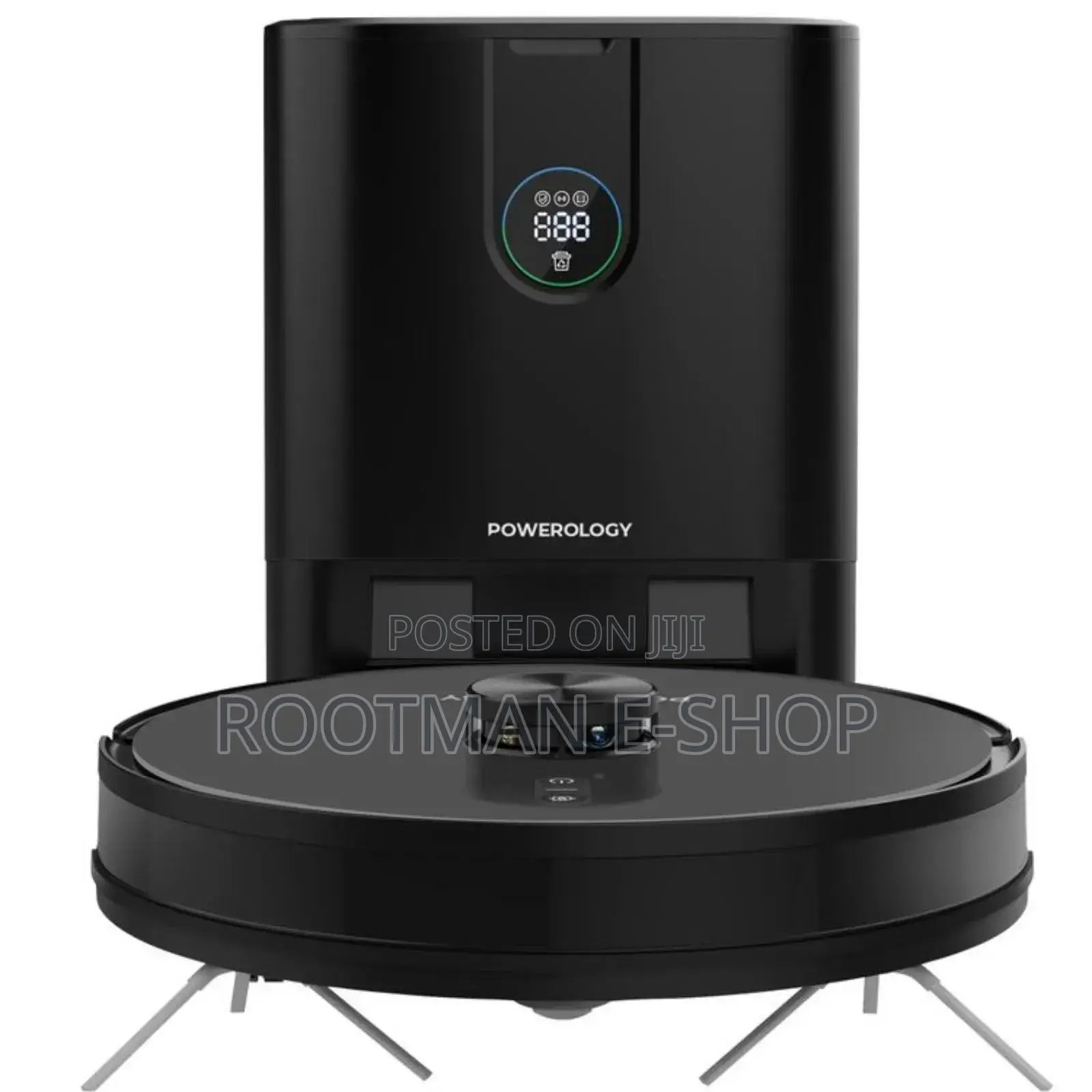 Powerology Smart Station Robot Vacuum Mop, Smart Navigation