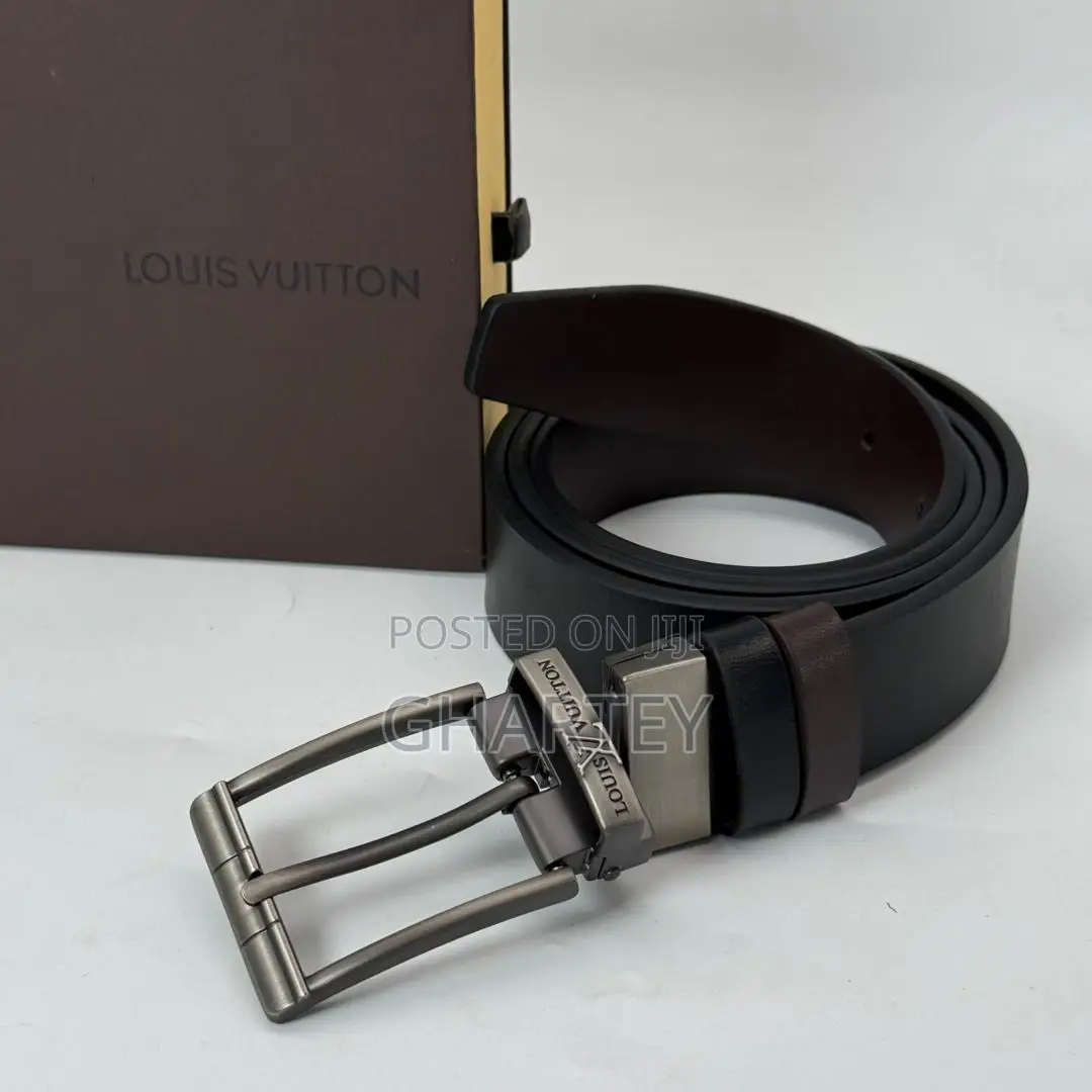Stylish Metal Simple Buckle Reversible Belt