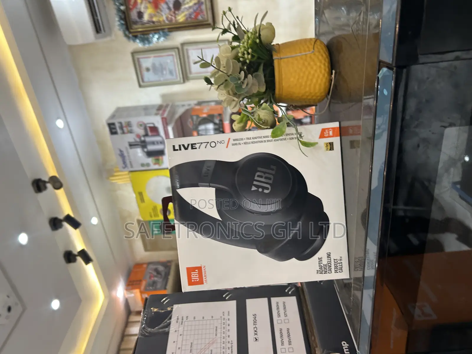 Call for Reliable Bluetooth Wireless JBL Live 770 (Black) Headphones *