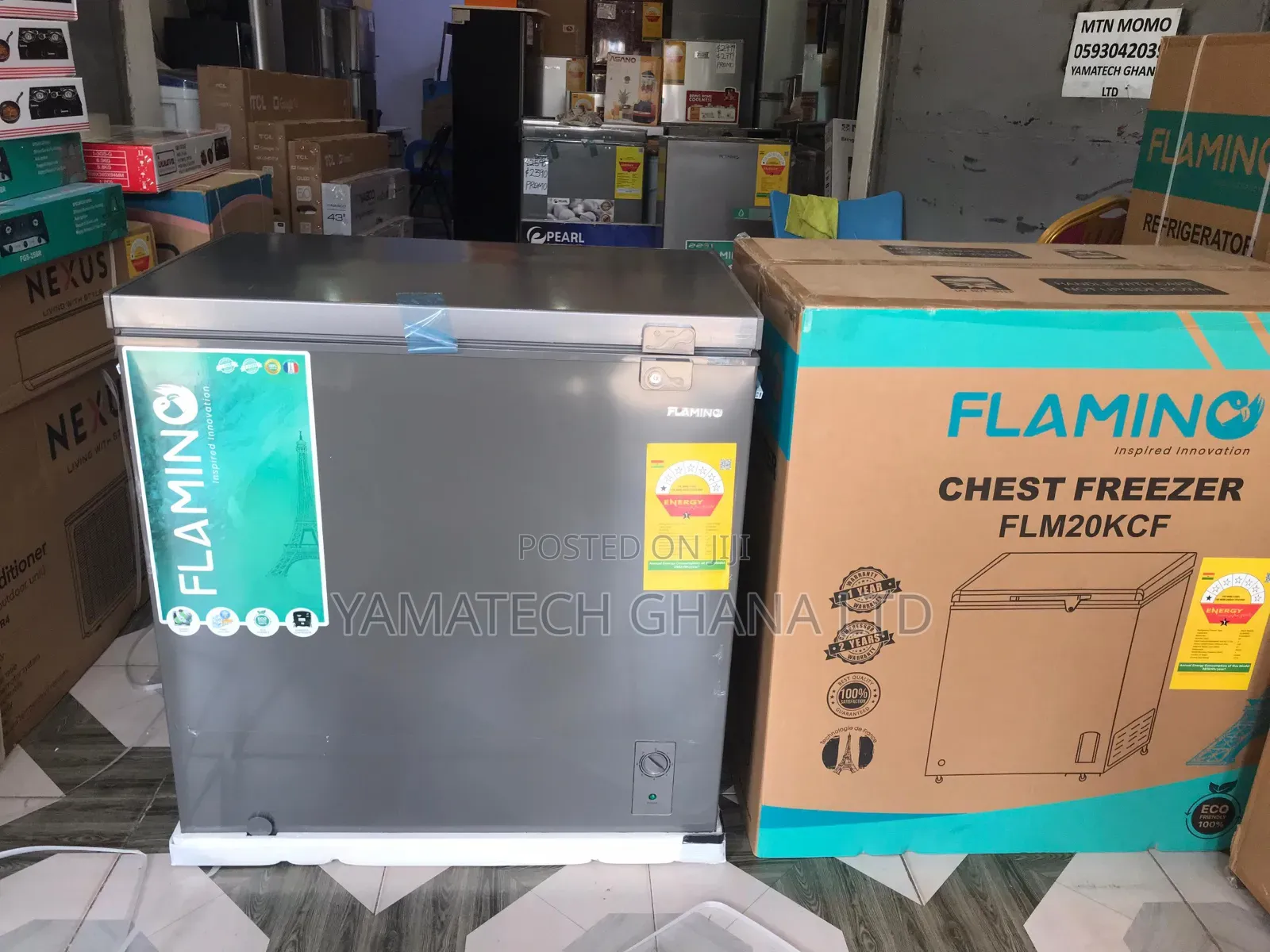 Flamino 199l Chest Freezer With Fast Cooling And Freezing Features