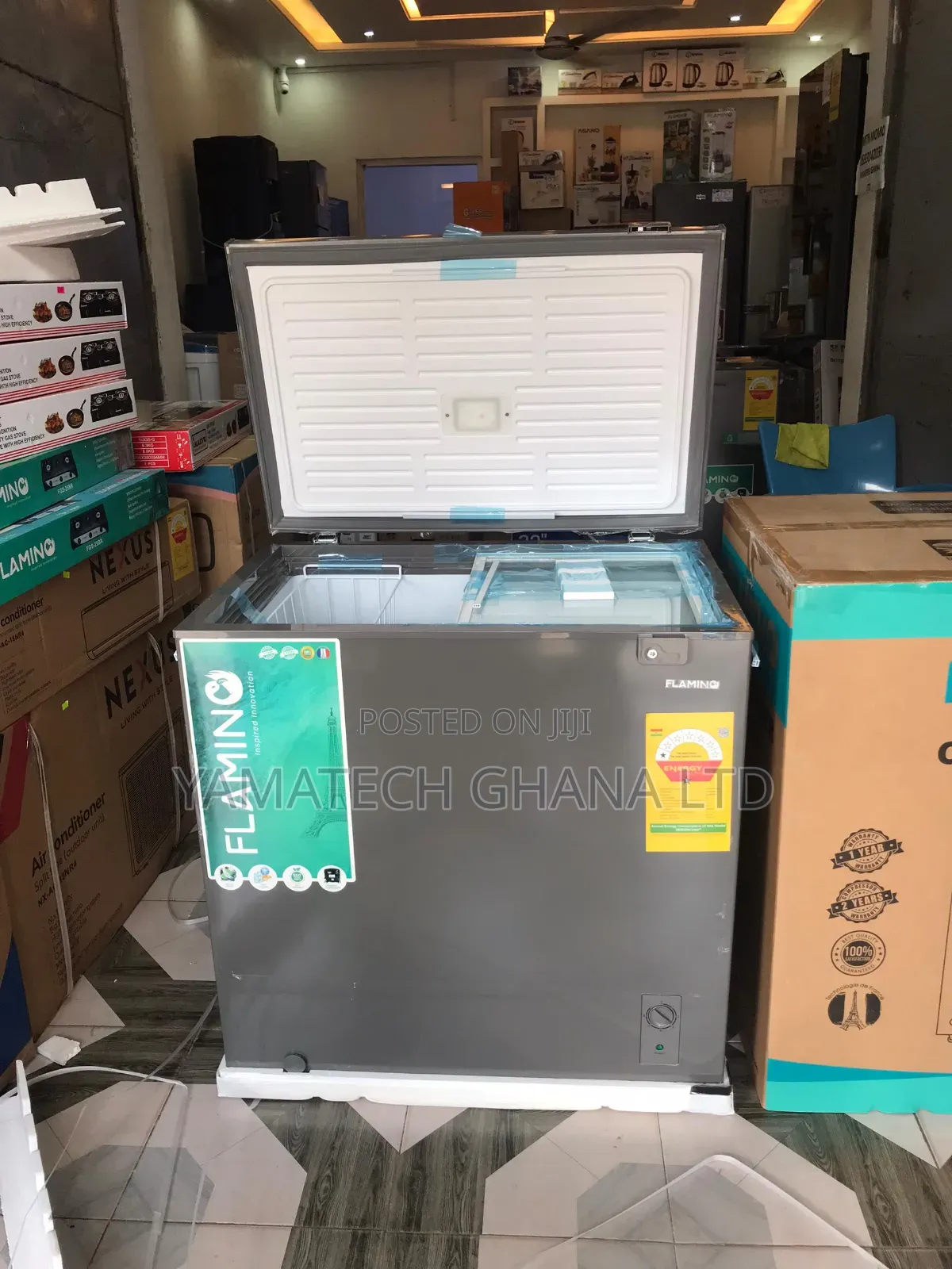 Flamino 199l Chest Freezer With Fast Cooling And Freezing Features