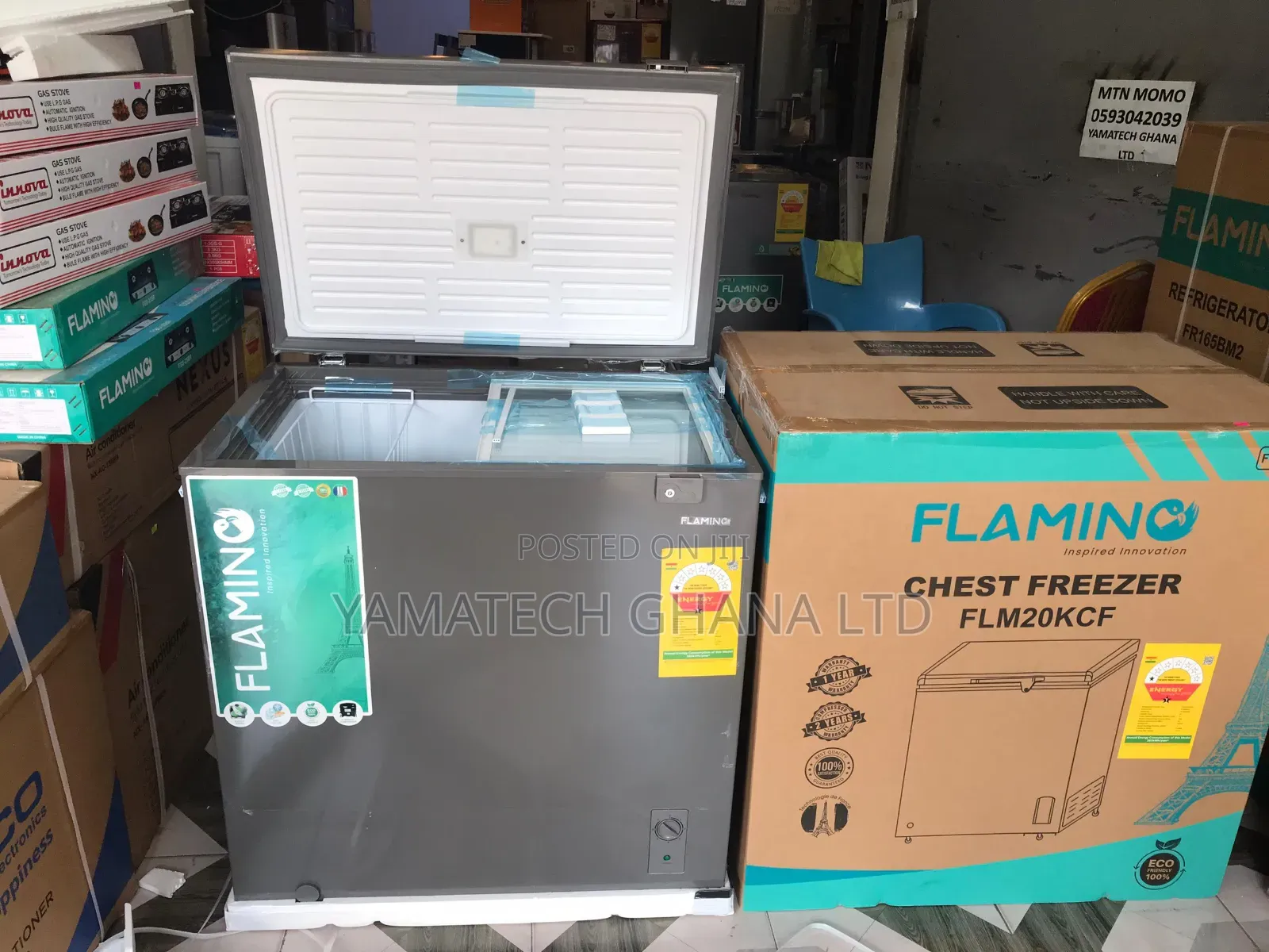 Flamino 199l Chest Freezer With Fast Cooling And Freezing Features