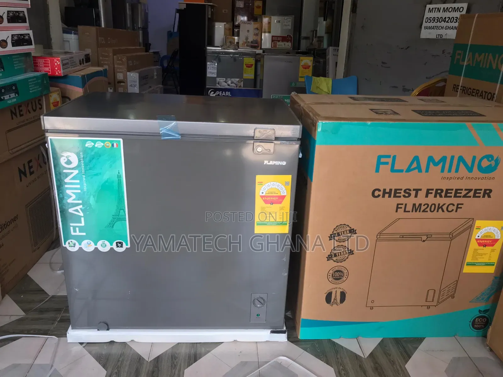Flamino 199l Chest Freezer With Fast Cooling And Freezing Features