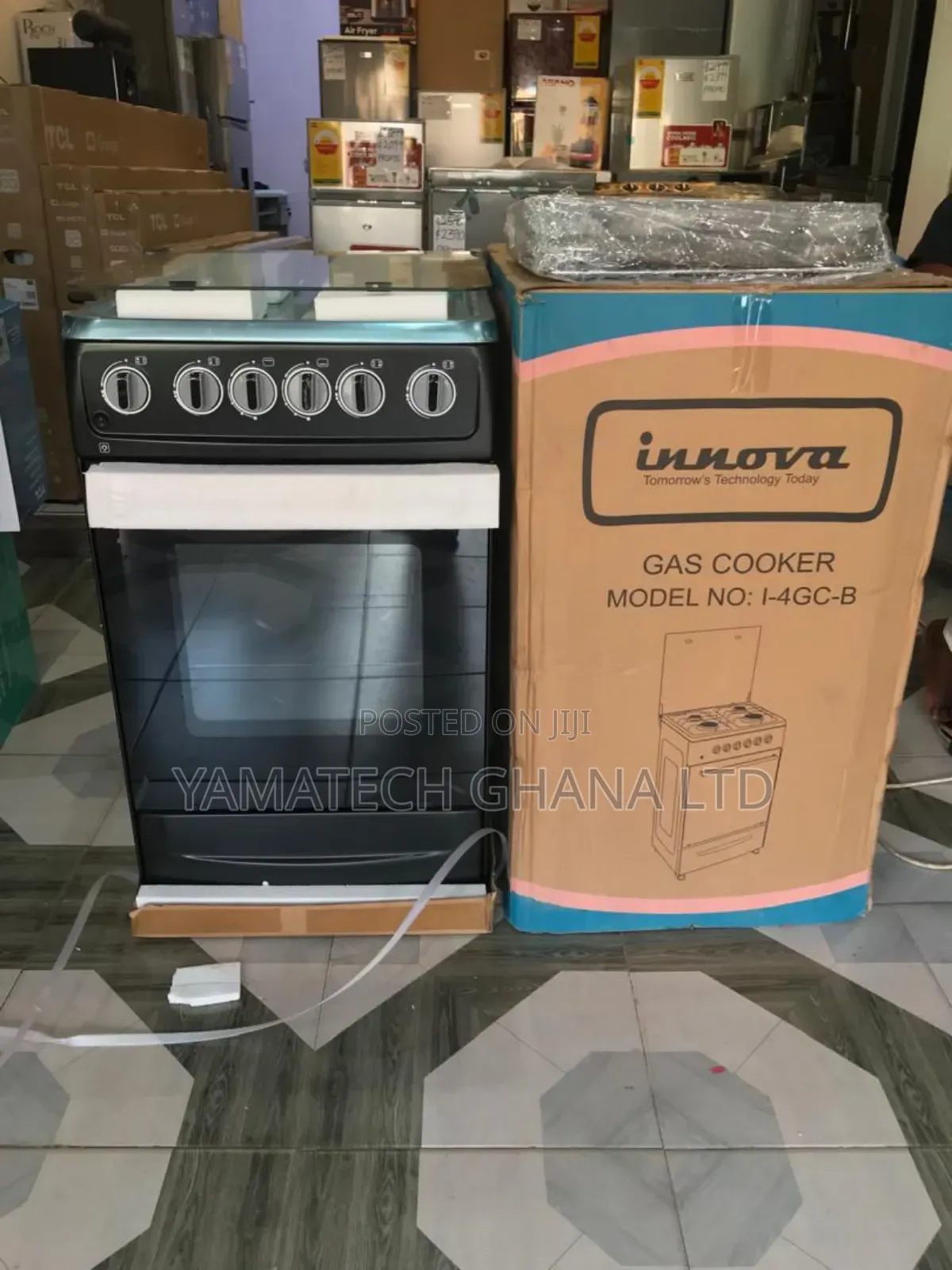 Quality Innova 50x50 Automatic Ignition Gas Stove With Oven And Grill