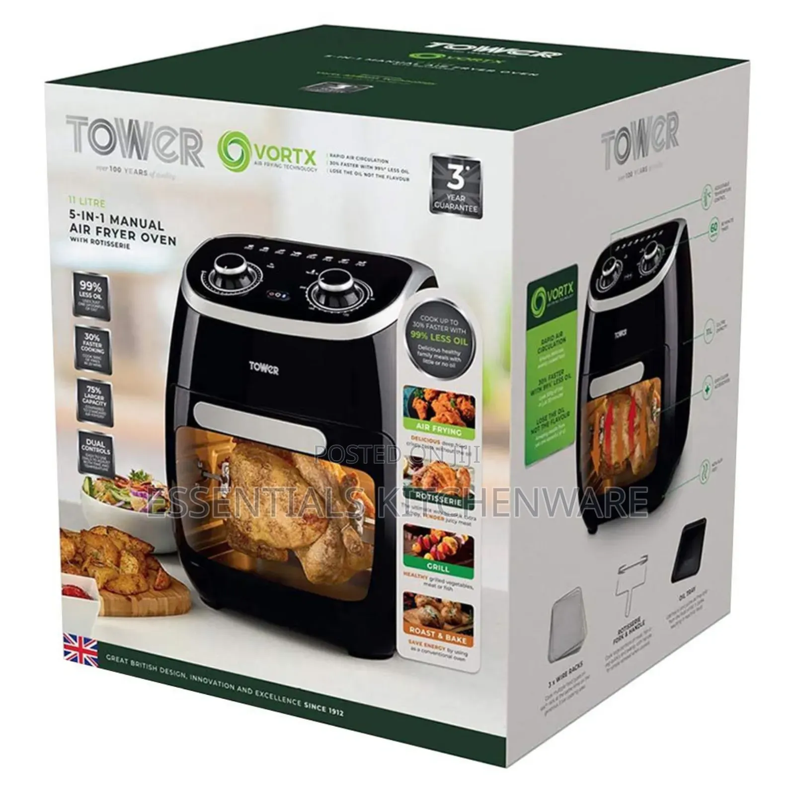 Tower 11l 5in1 Air Fryer Oven