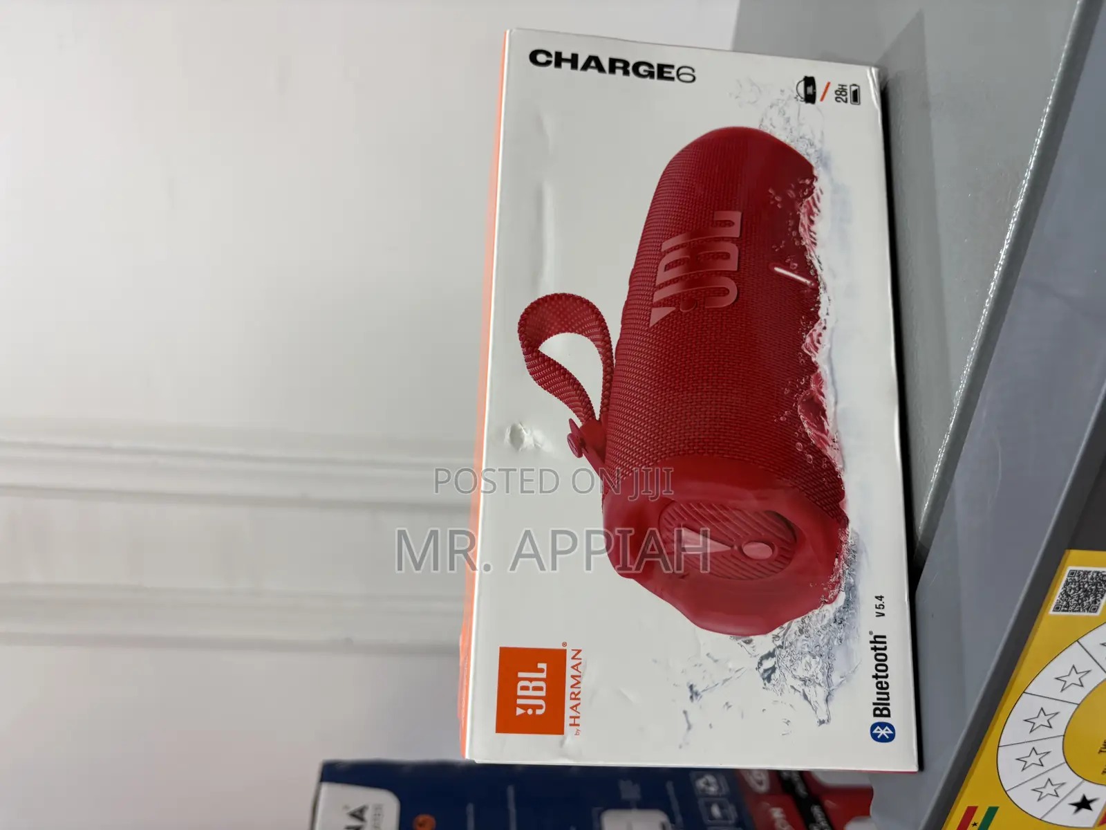 Shop Unique JBL Charge 6 Premium Portable Speaker,Red(45watt)