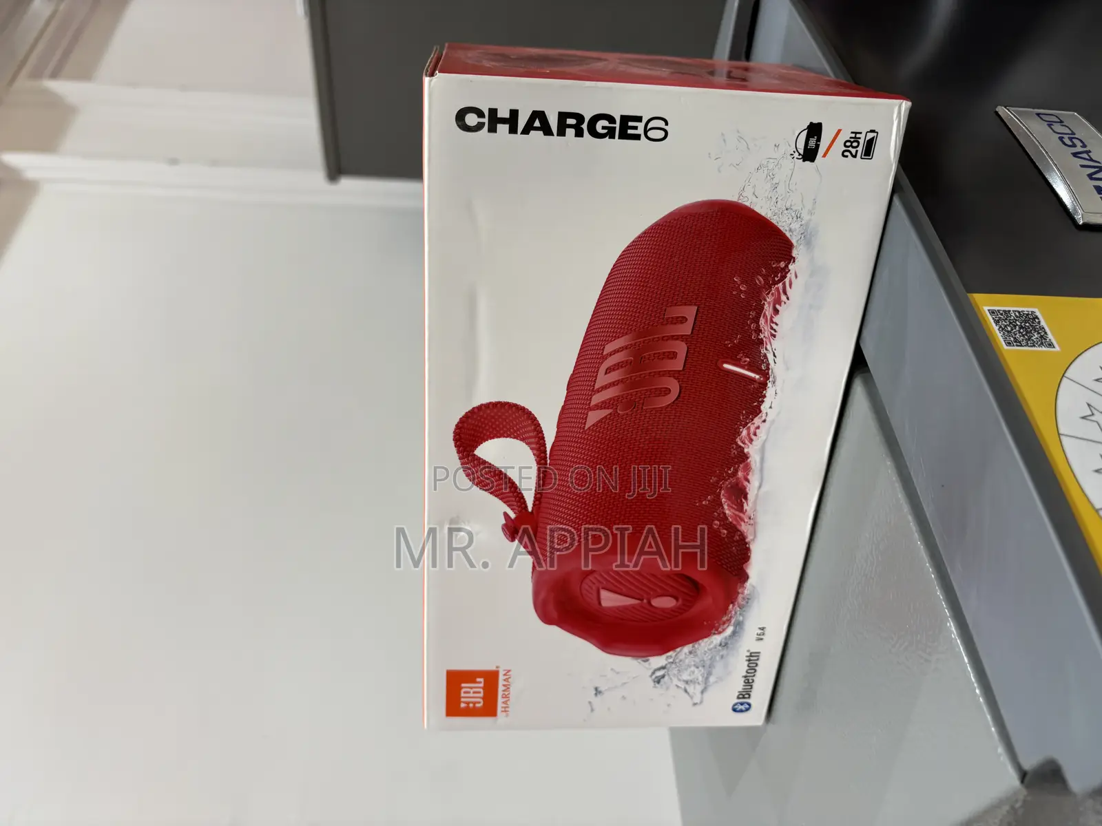 Durable JBL Charge 6 Premium Bluetooth Speaker(Red)45watt 