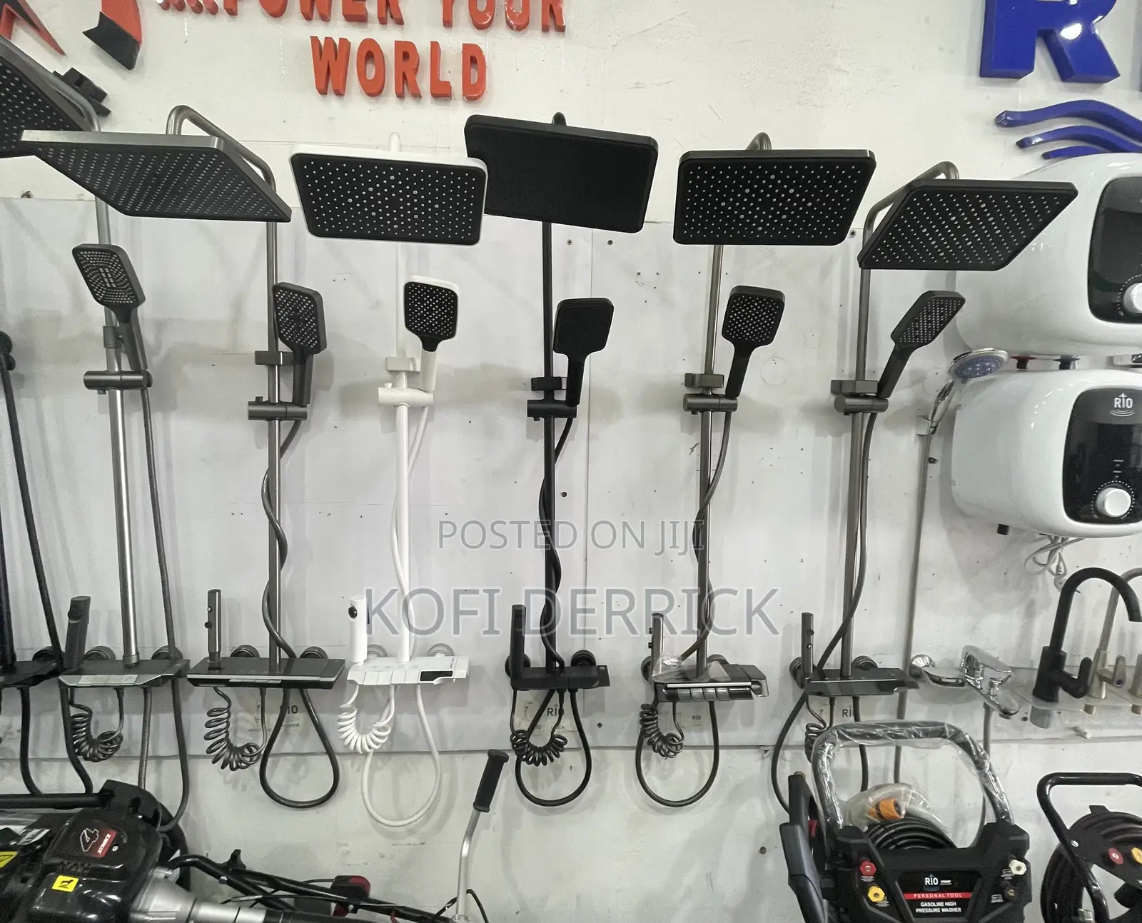 Black 4in1 Shower - Piano Shower Mixer (Hot and Cold Mixer)