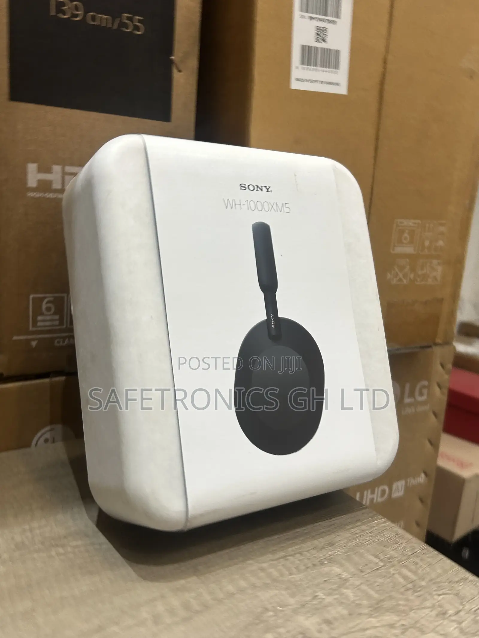Long Lasting (Black) Wh-100xm5 Bluetooth Sony Headphones