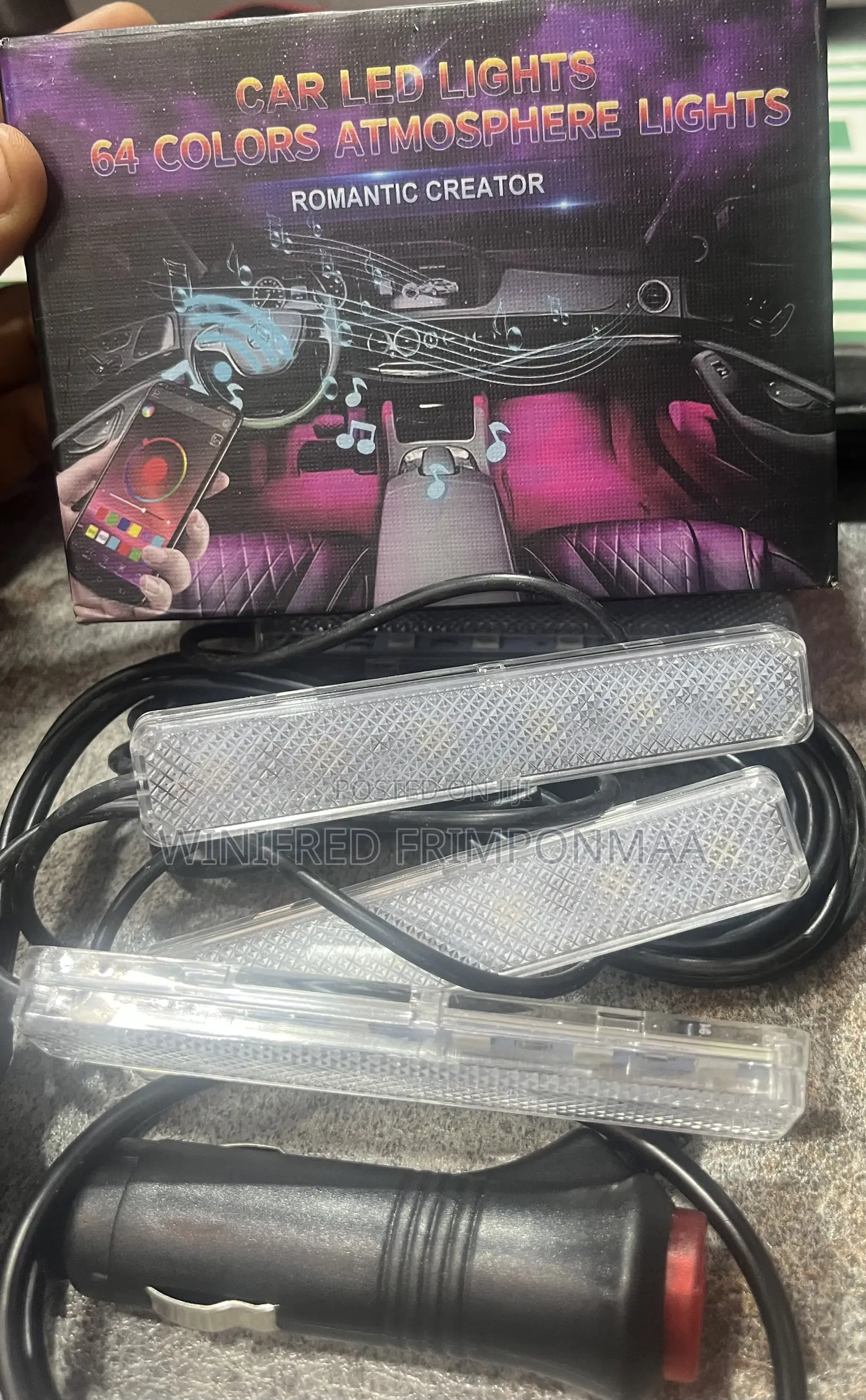 Car Led Lights 64 Colors Atmosphere Light