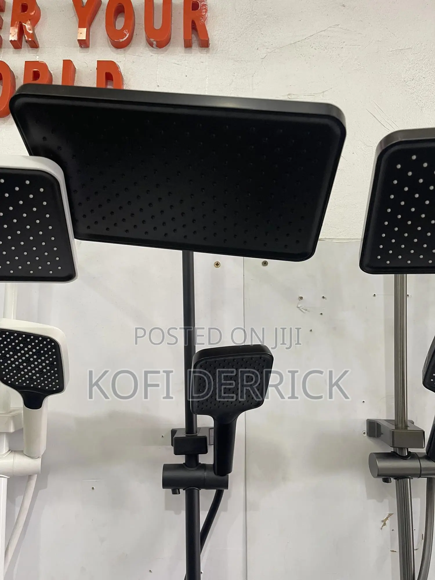 Black 4in1 Shower - Piano Shower Mixer (Hot and Cold Mixer)