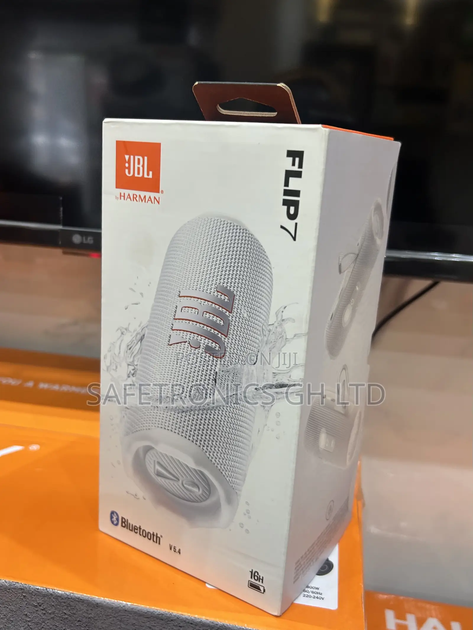 Long Lasting ~~< Flip 7 Bluetooth JBL Wireless Grey Speaker