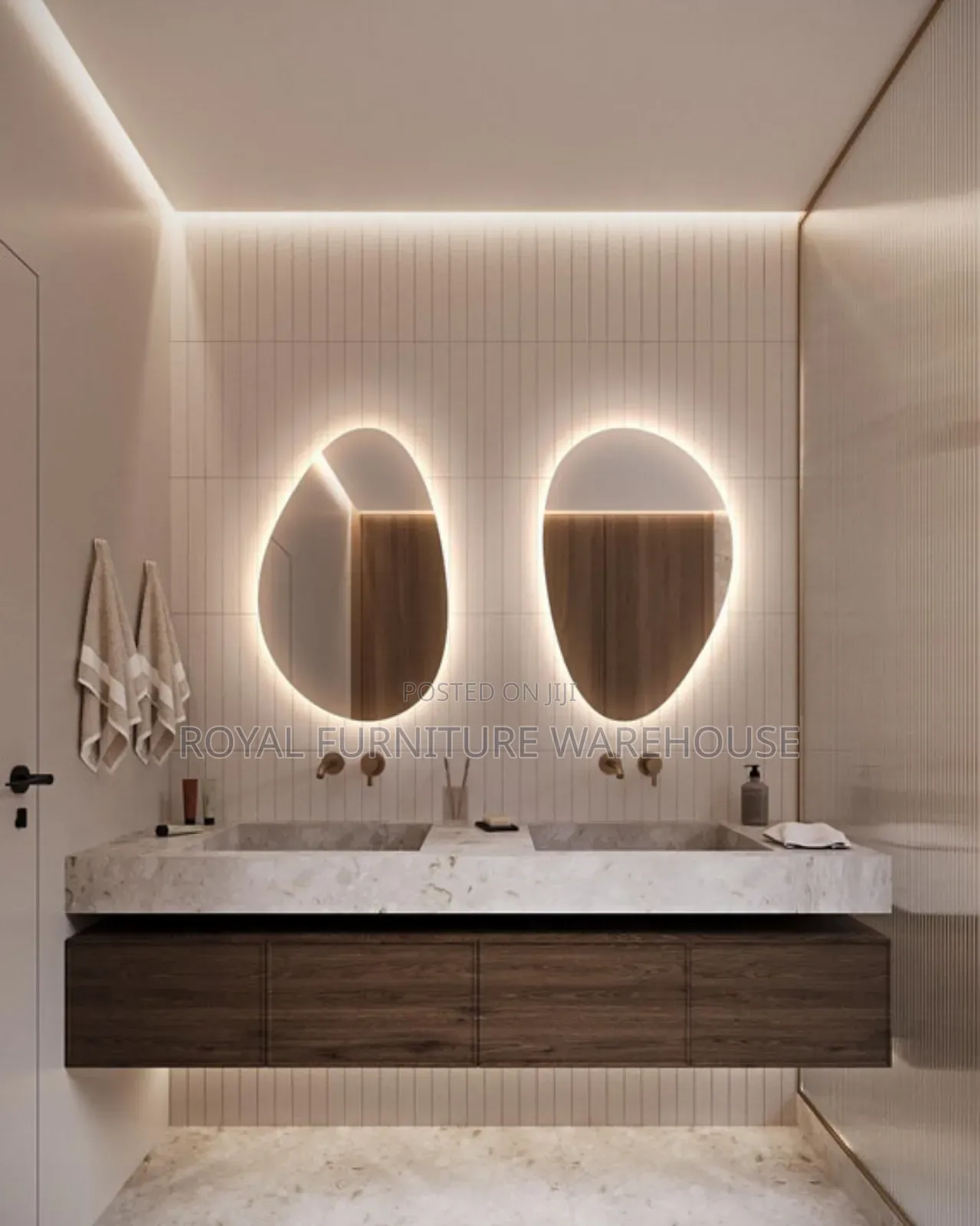 Irregular Led Mirror Asymmetric
