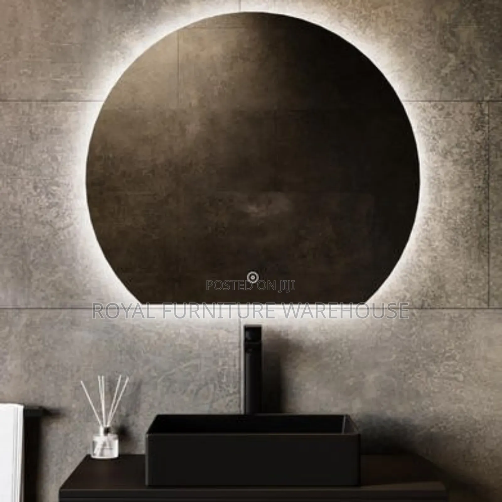 Round Little Cut Led Mirror