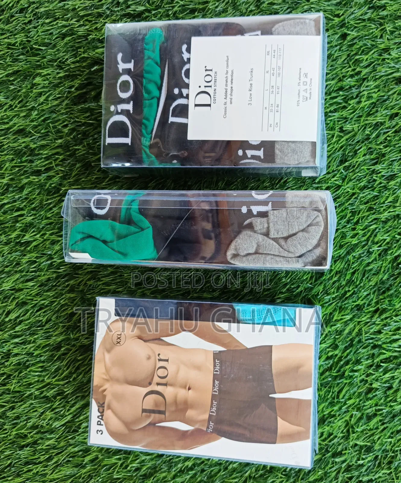 New@Tryahu|Luxury 100% Cotton Boxer Shorts For Men Zara, Gucci, Dior