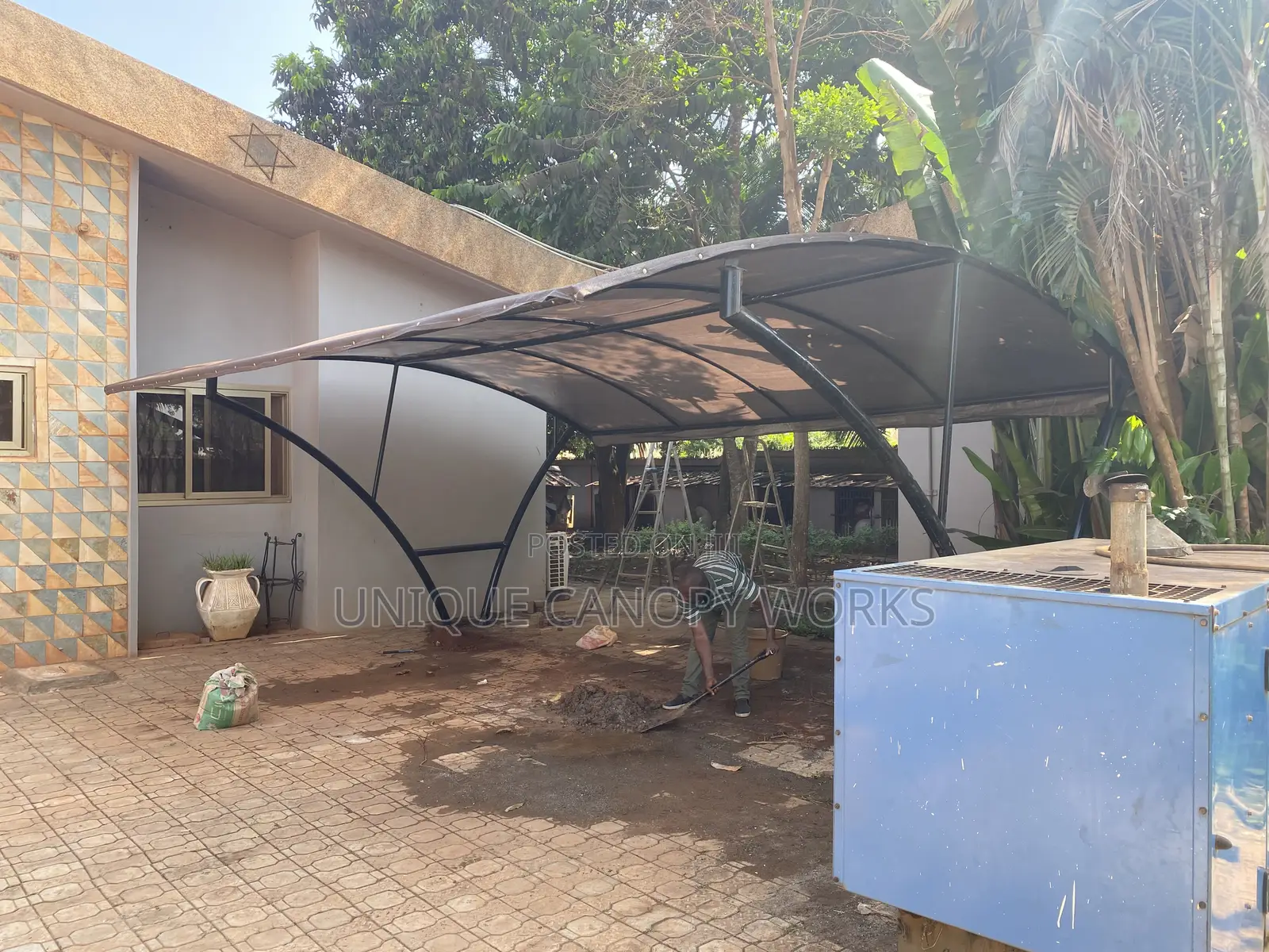 V Shape Carport