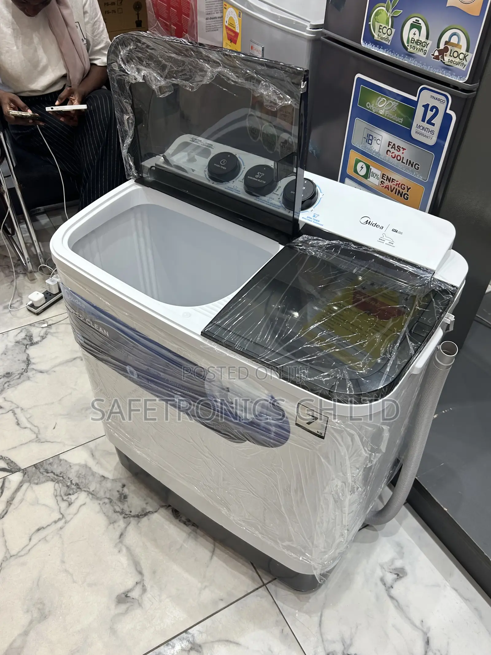 Comical Best Semi-Automatic Top Loader 7kg White Midea Washer