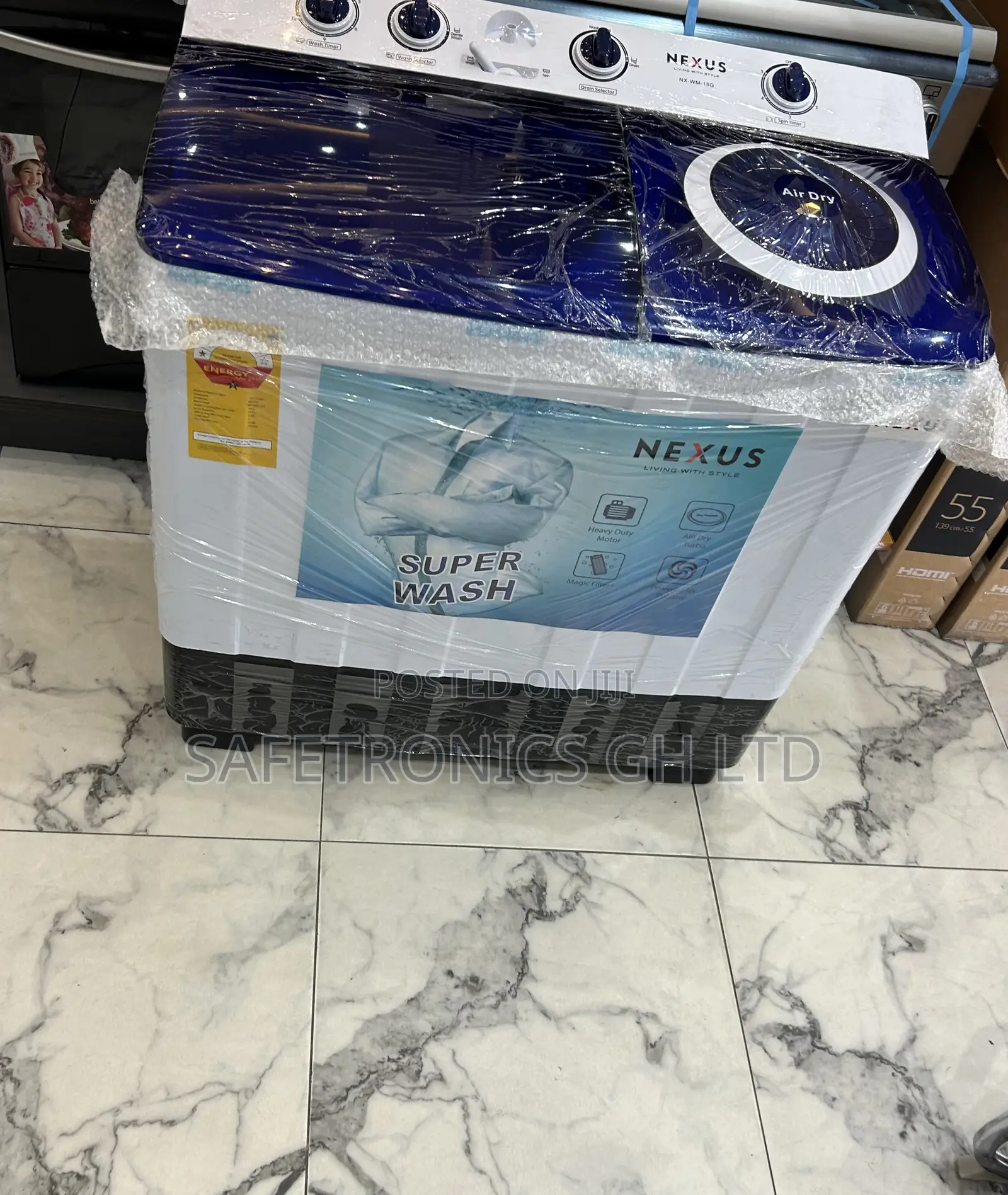 Energy Sufficient Semi Automatic 15.0kg Top Load Nexus Washer