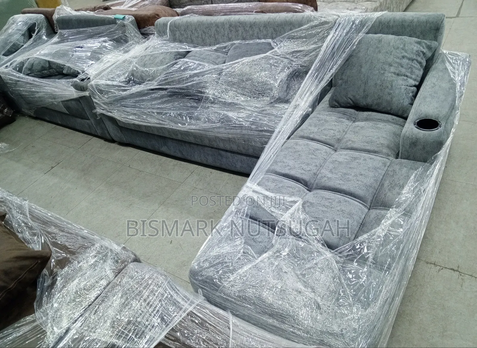 3 Set L- Shaped + Single Sofa Chair