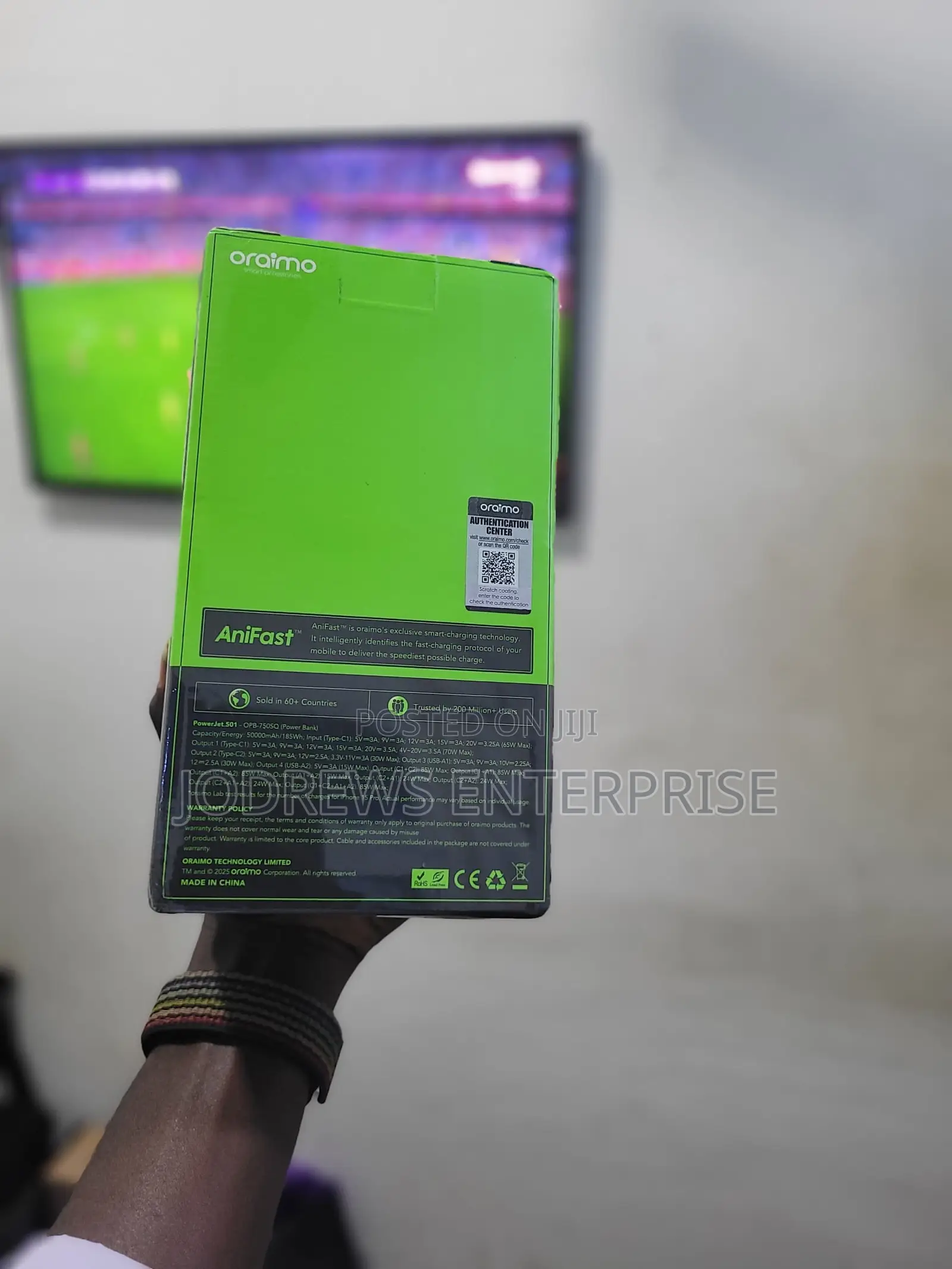 Oraimo Powerjet 501 50000mah 85w Fast Charging Power Bank