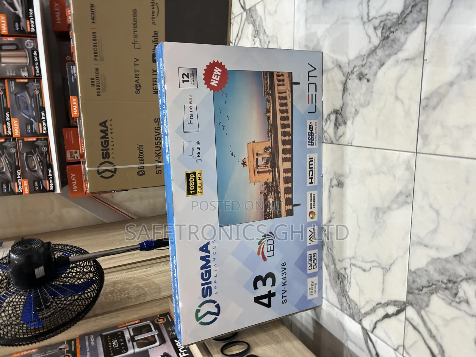Authentic New Bright Screen Full Hd Led Sigma 43 Inch (Sig-K43v6) Tv